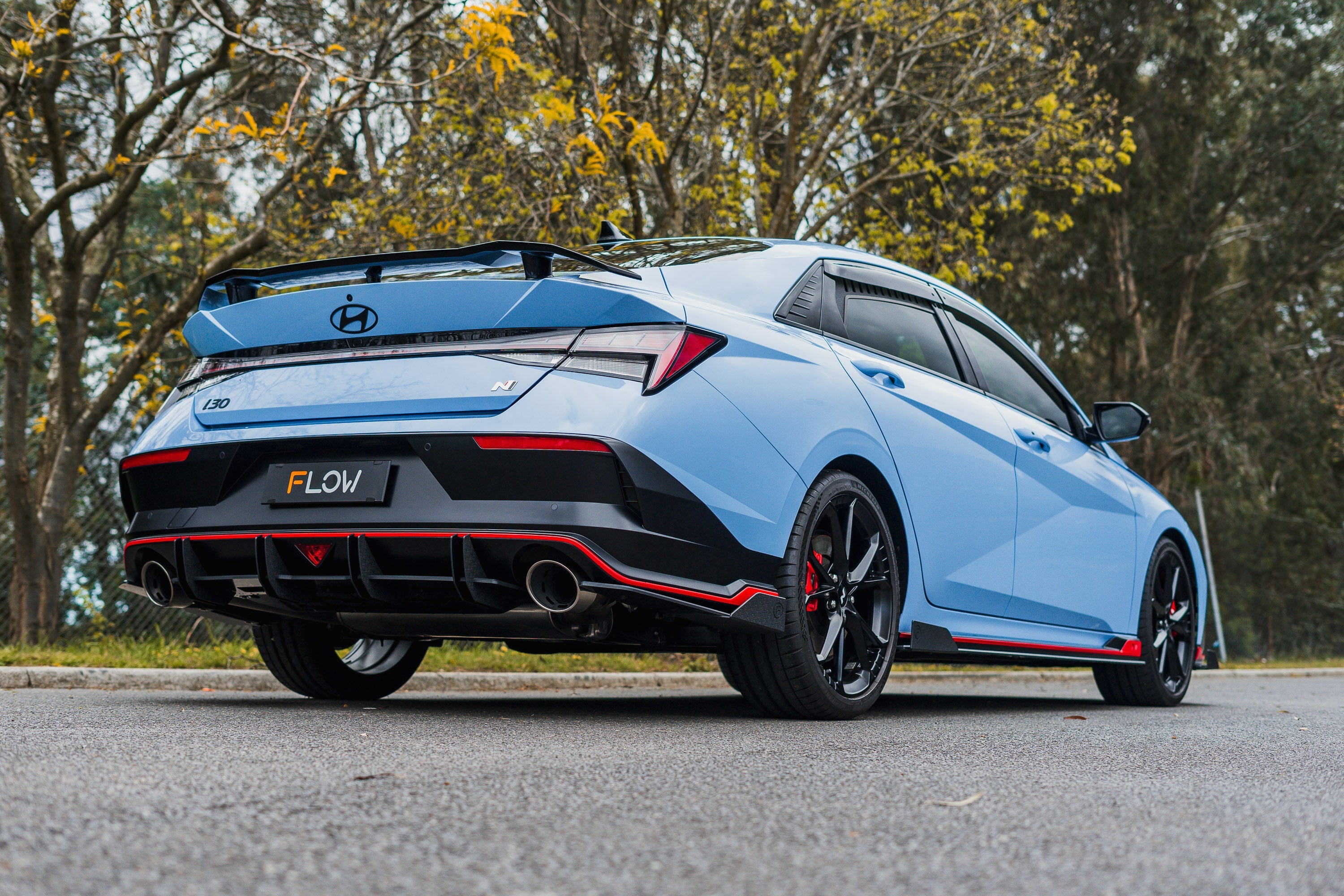 Flow Designs CN7 V2 Elantra N Sedan Facelift V2 - 2024+ Flow-Lock Rear Diffuser - iilumolab