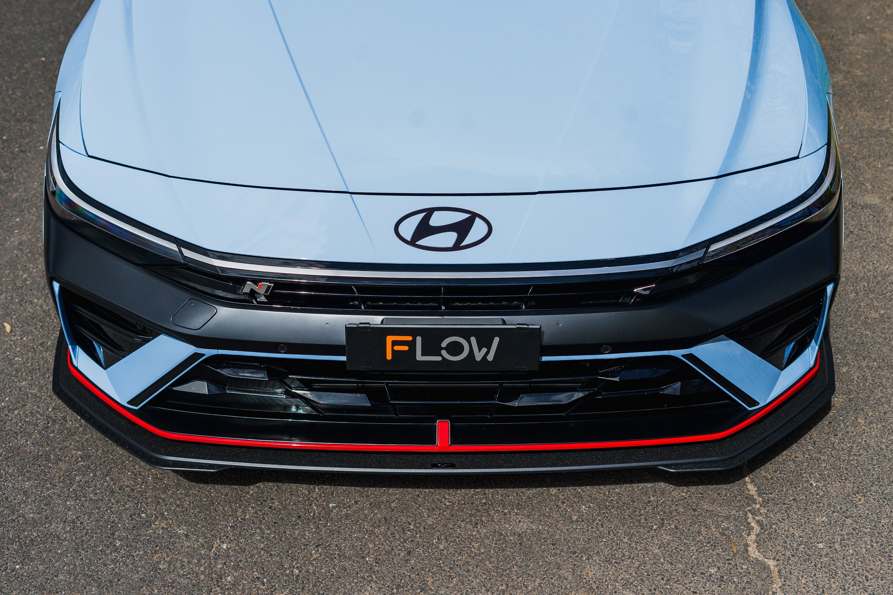 Flow Designs CN7 V2 Elantra N Sedan Facelift V2 - 2024+ Front Lip Splitter & Mounting Brackets (Pair) - iilumolab