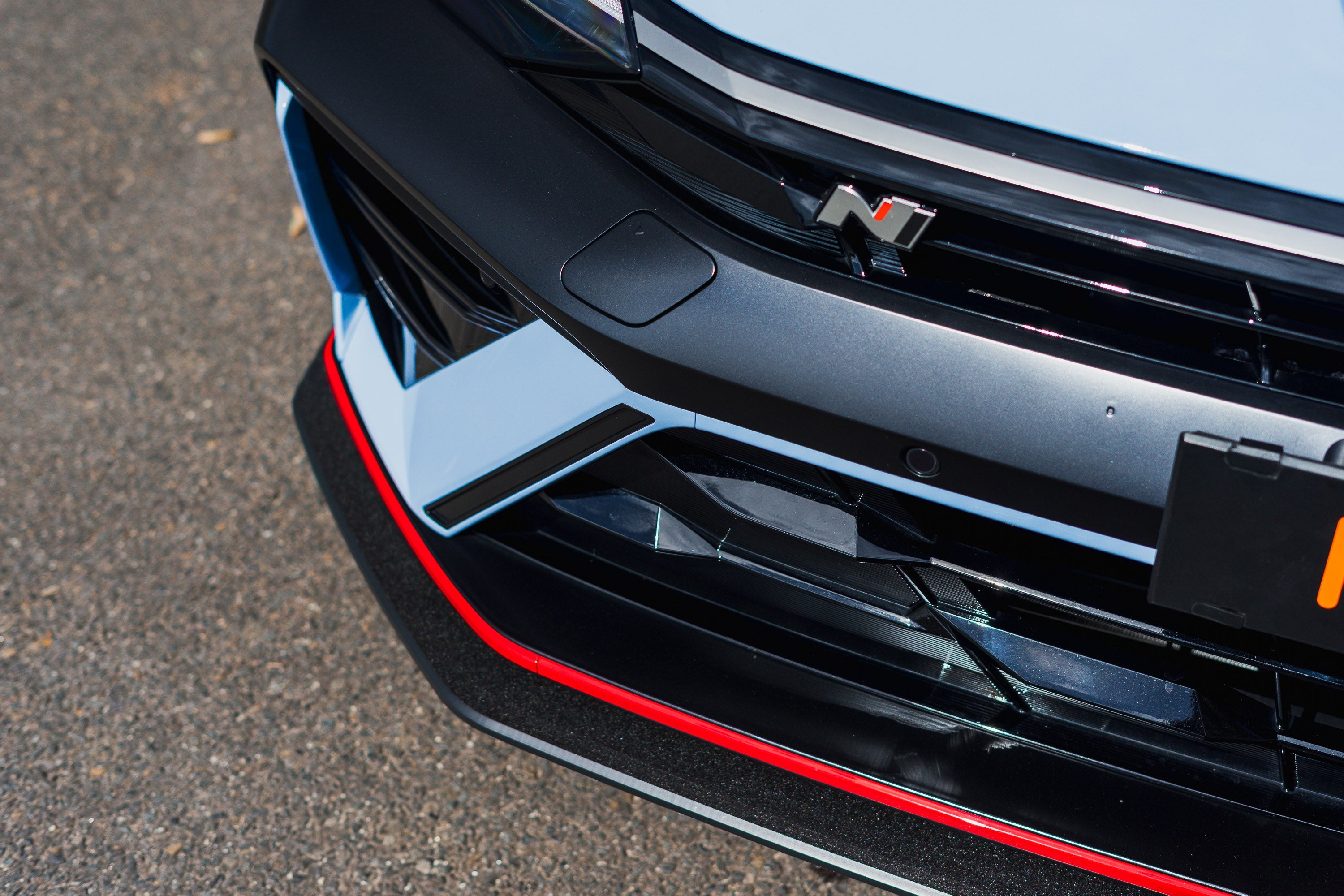 Flow Designs CN7 V2 Elantra N Sedan Facelift V2 - 2024+ Front Lip Splitter & Mounting Brackets (Pair) - iilumolab