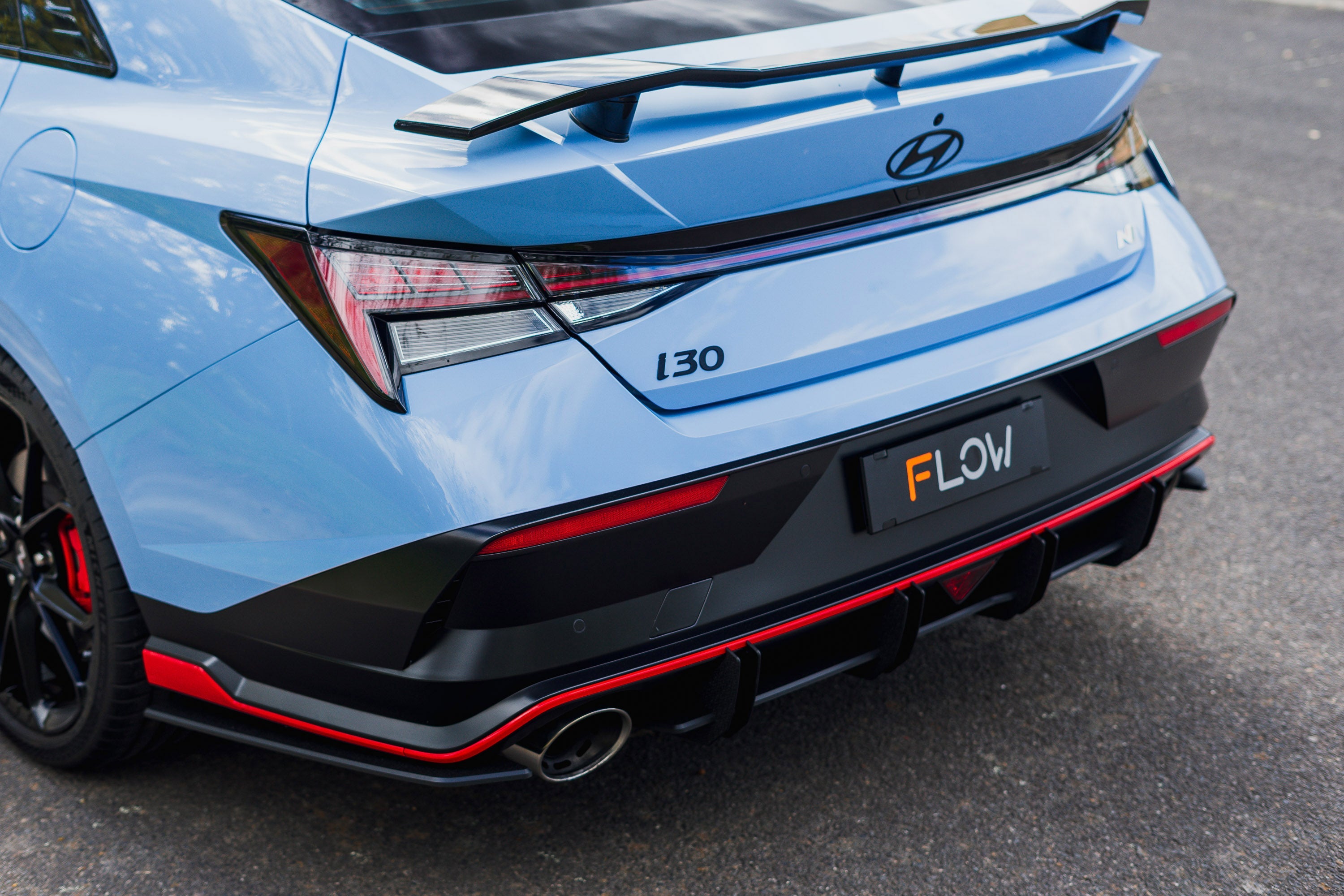 Flow Designs CN7 V2 Elantra N Sedan Facelift V2 - 2024+ Flow-Lock Rear Diffuser - iilumolab