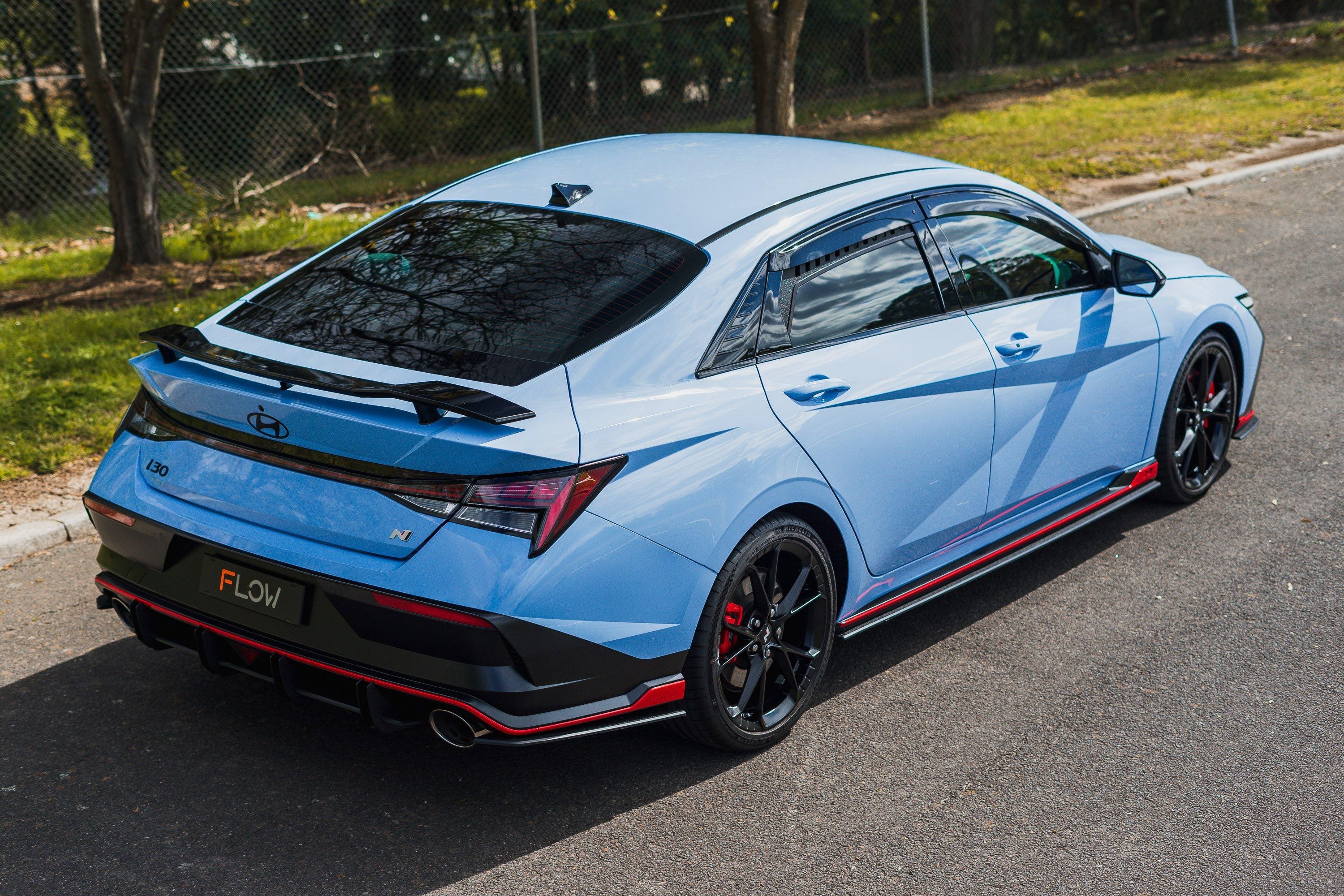 Flow Designs CN7 V2 Elantra N Sedan Facelift V2 - 2024+ Rear Window Vents (Pair) - iilumolab
