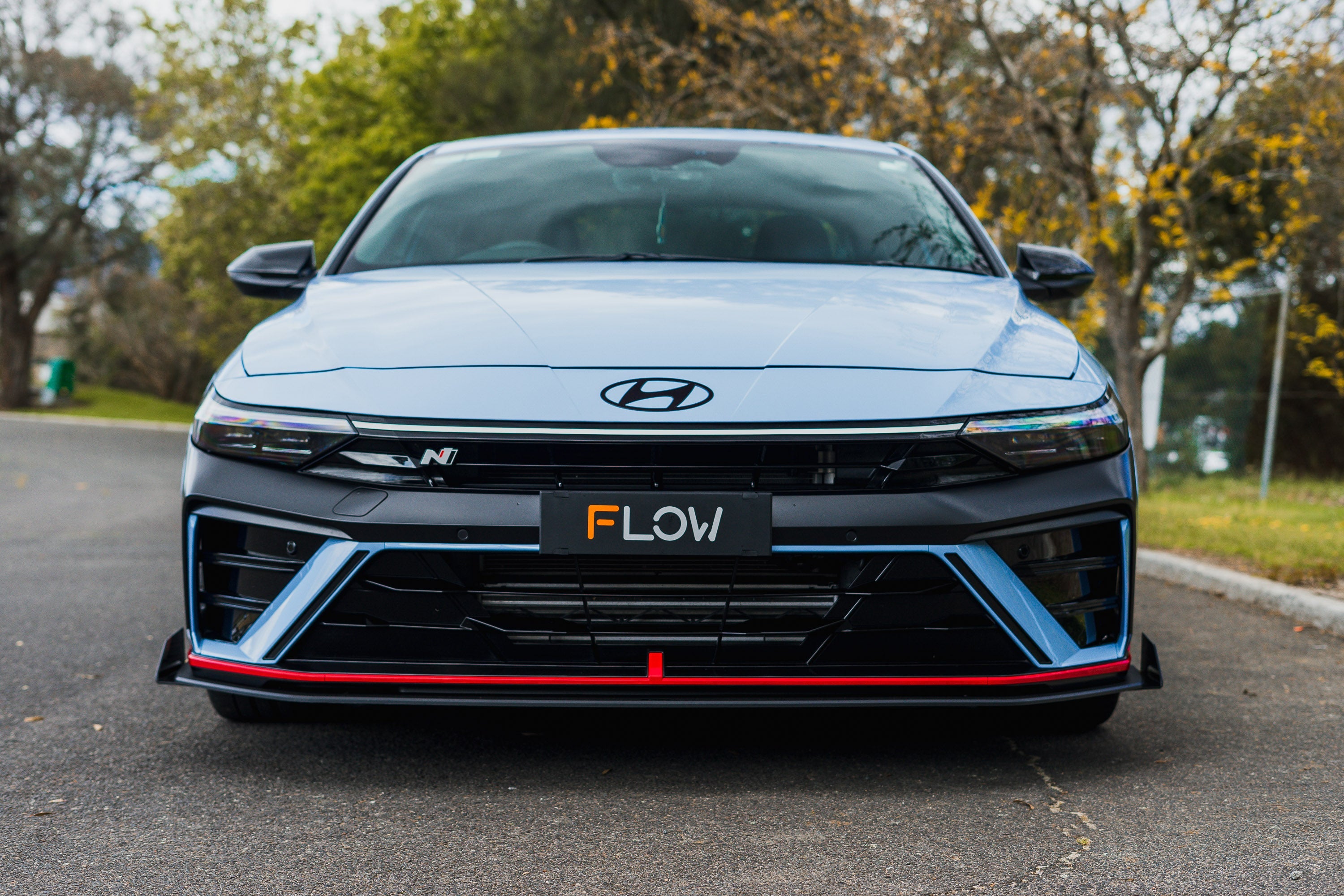 Flow Designs CN7 V2 Elantra N Sedan Facelift V2 - 2024+ Front Lip Splitter Winglets (Pair) - iilumolab
