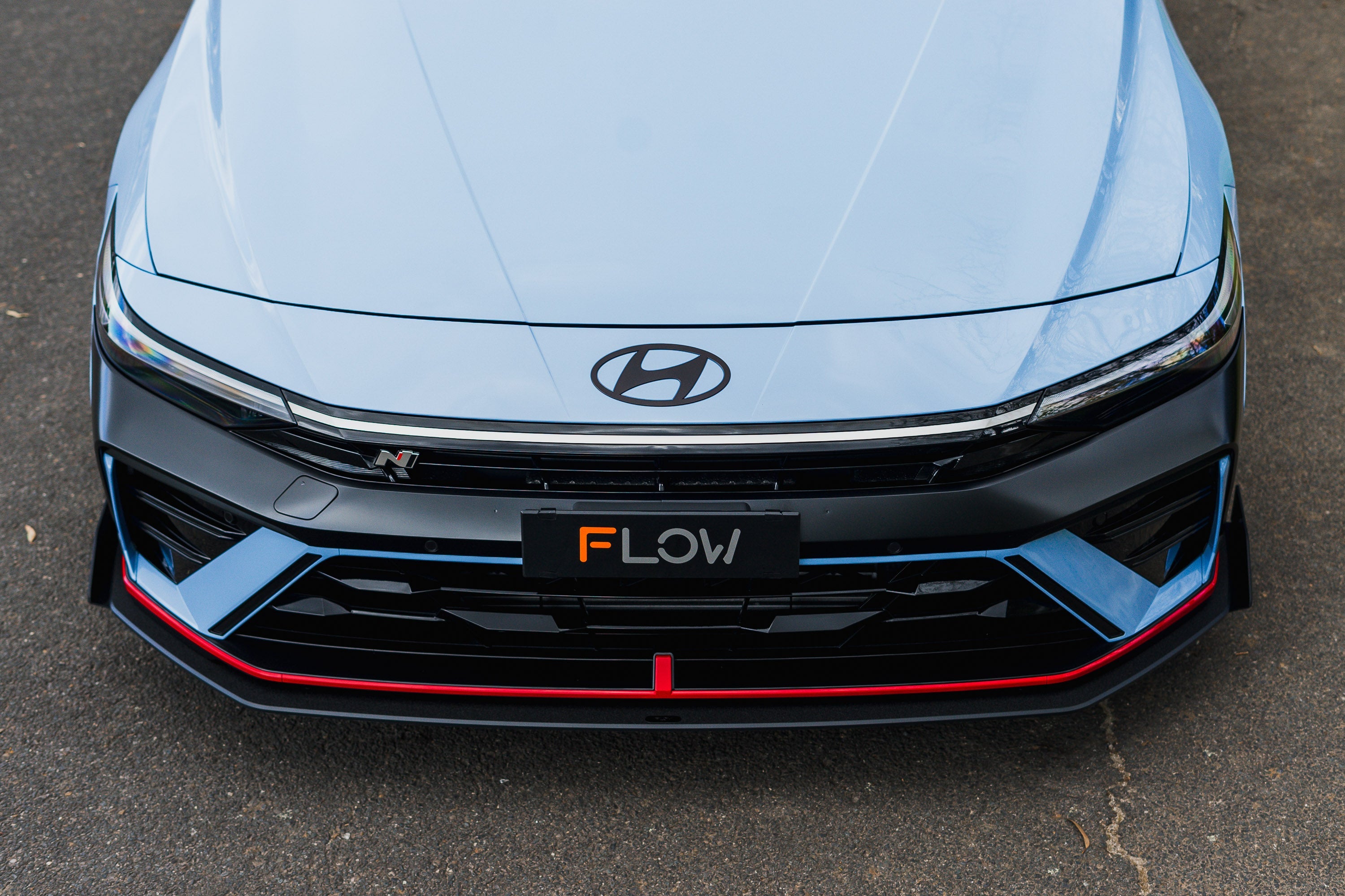 Flow Designs CN7 V2 Elantra N Sedan Facelift V2 - 2024+ Front Lip Splitter Winglets (Pair) - iilumolab