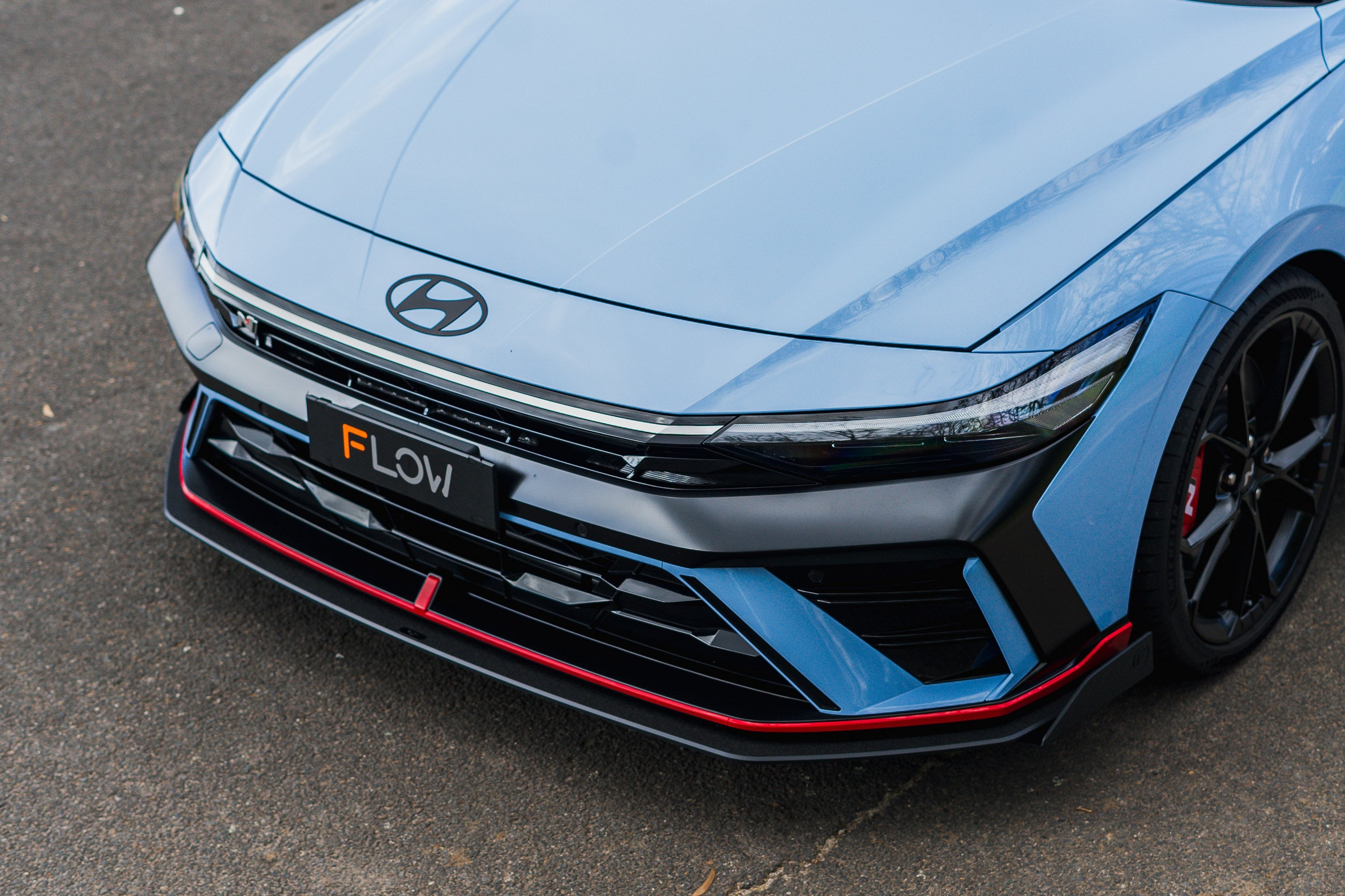 Flow Designs CN7 V2 Elantra N Sedan Facelift V2 - 2024+ Front Lip Splitter Winglets (Pair) - iilumolab