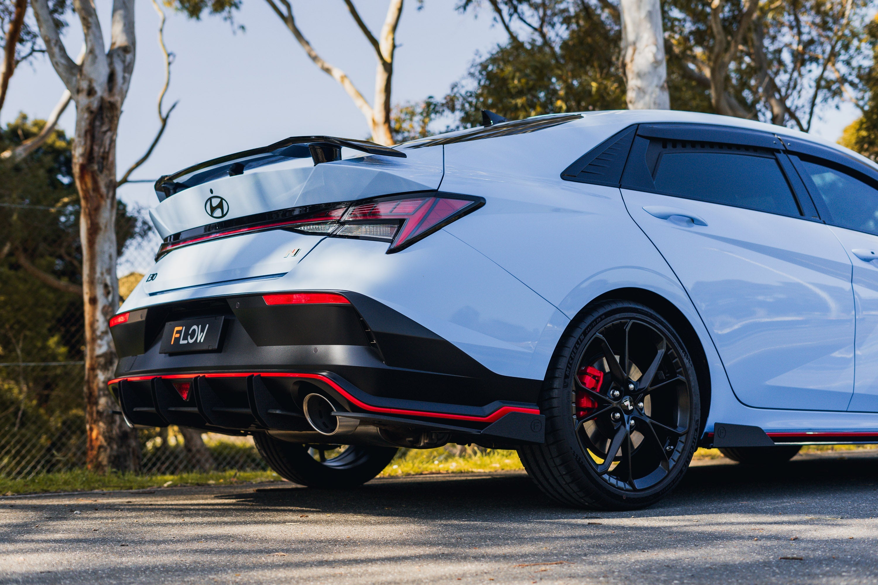 Flow Designs CN7 V2 Elantra N Sedan Facelift V2 - 2024 Rear Spat Winglets (Pair) - iilumolab