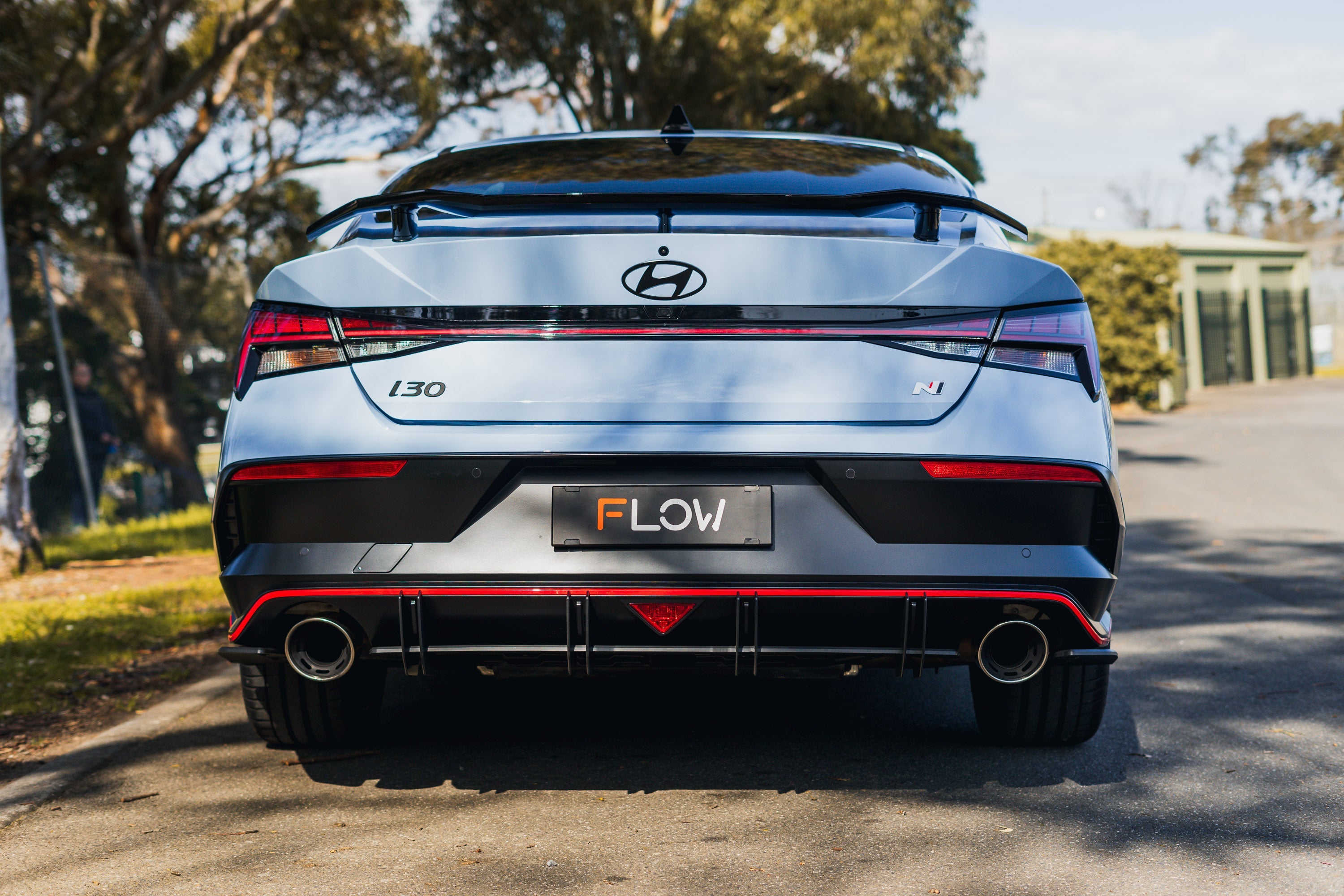 Flow Designs CN7 V2 Elantra N Sedan Facelift V2 - 2024+ Flow-Lock Rear Diffuser - iilumolab
