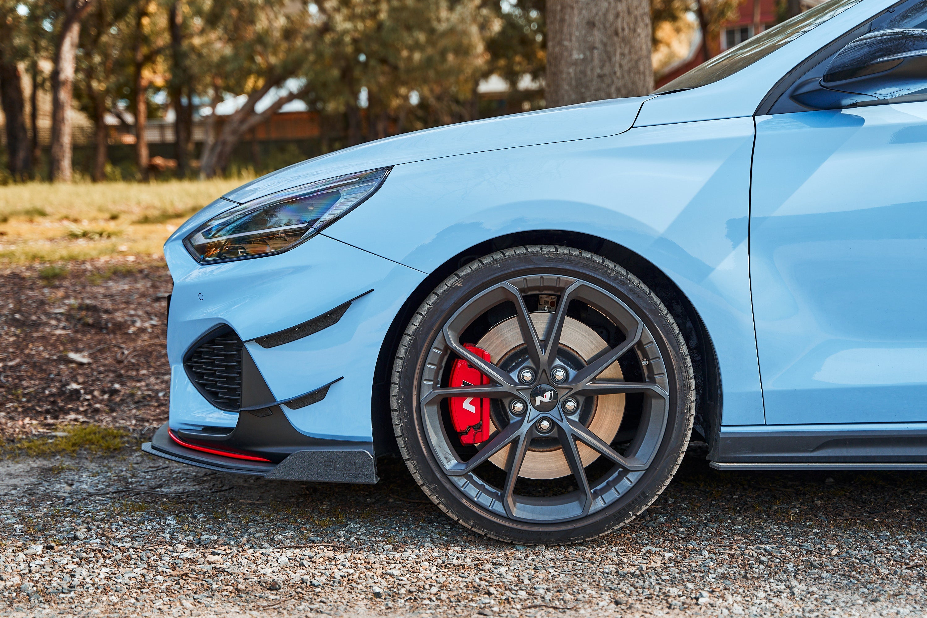 Flow Designs i30 N PD (FL) Front Bumper Canards - iilumolab