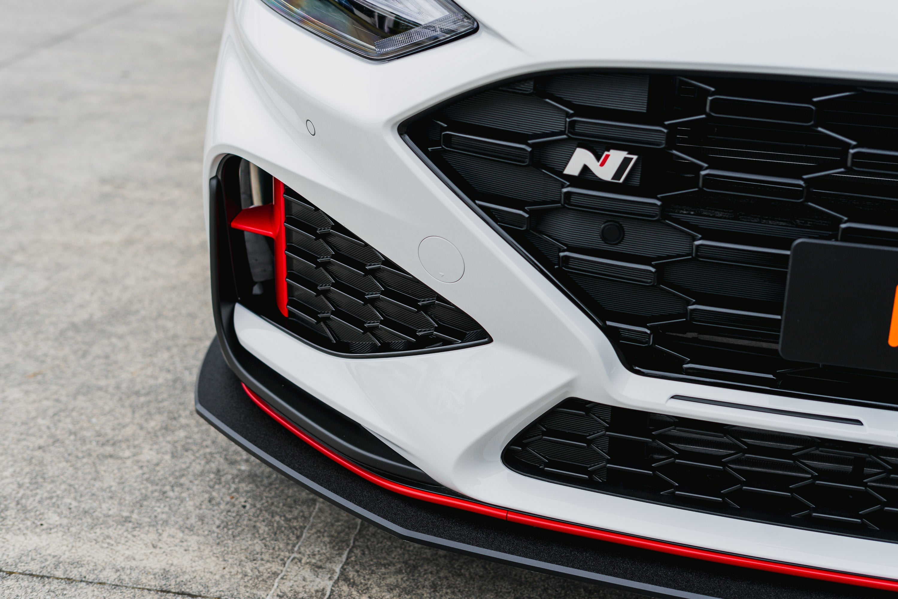 Flow Designs i30N Hatch PDE V6 FL2 2025+ Front Lip Splitter & Reinforcement Brackets - iilumolab