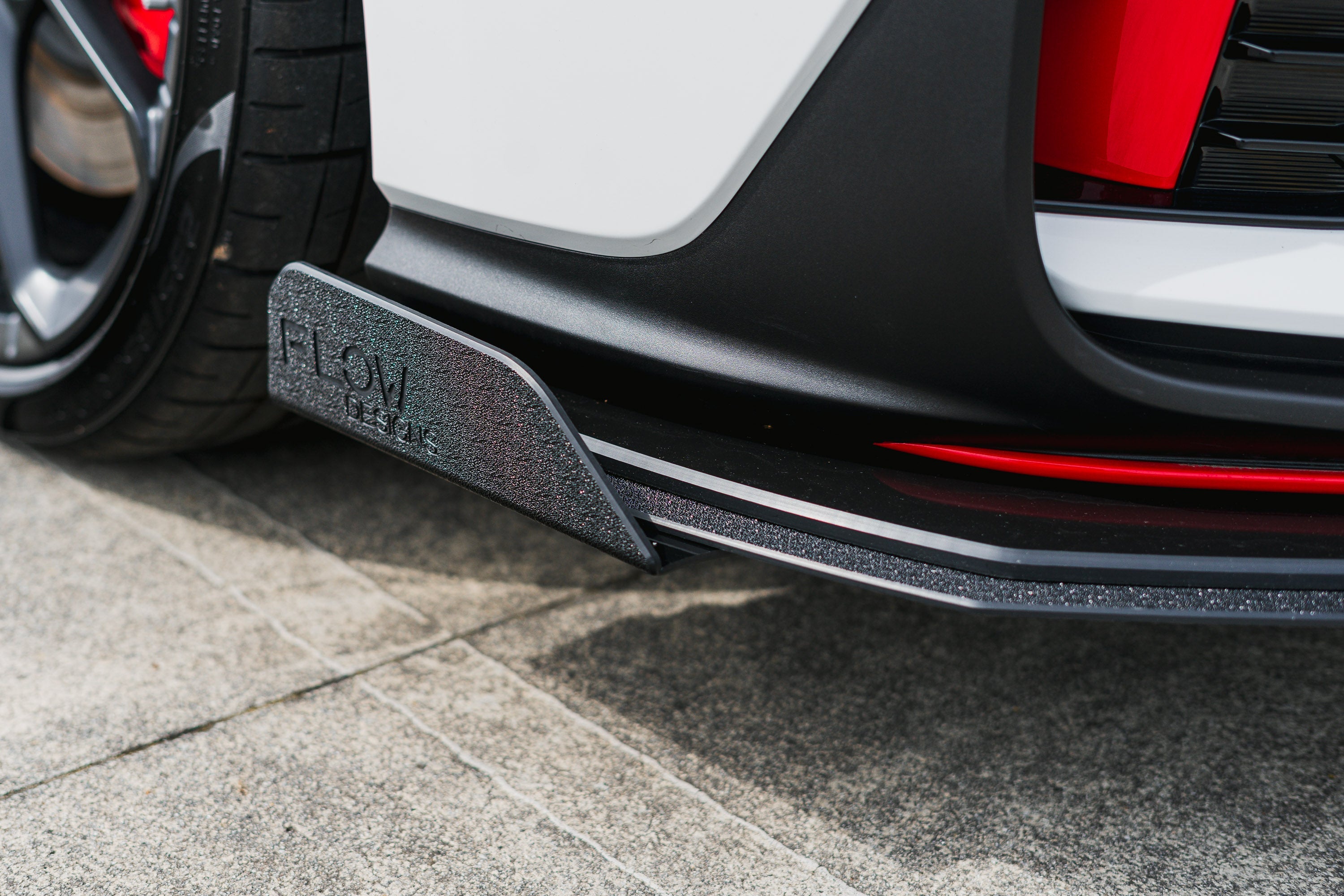 Flow Designs i30N Hatch PDE V6 FL2 2025+ Front Lip Splitter Winglets (Pair) - iilumolab