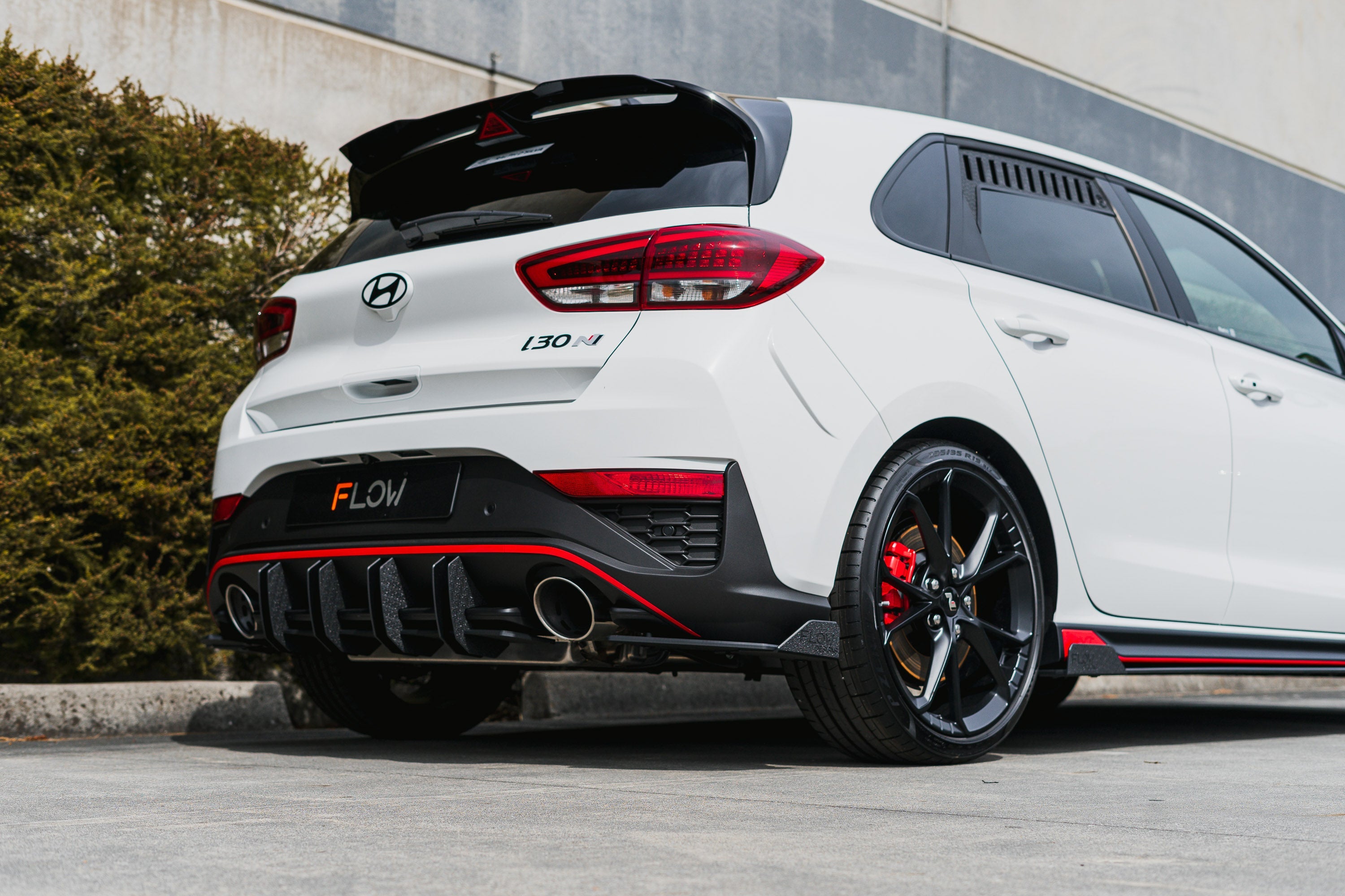 Flow Designs i30N Hatch PDE V6 FL2 2025+ Rear Spoiler Extension - iilumolab