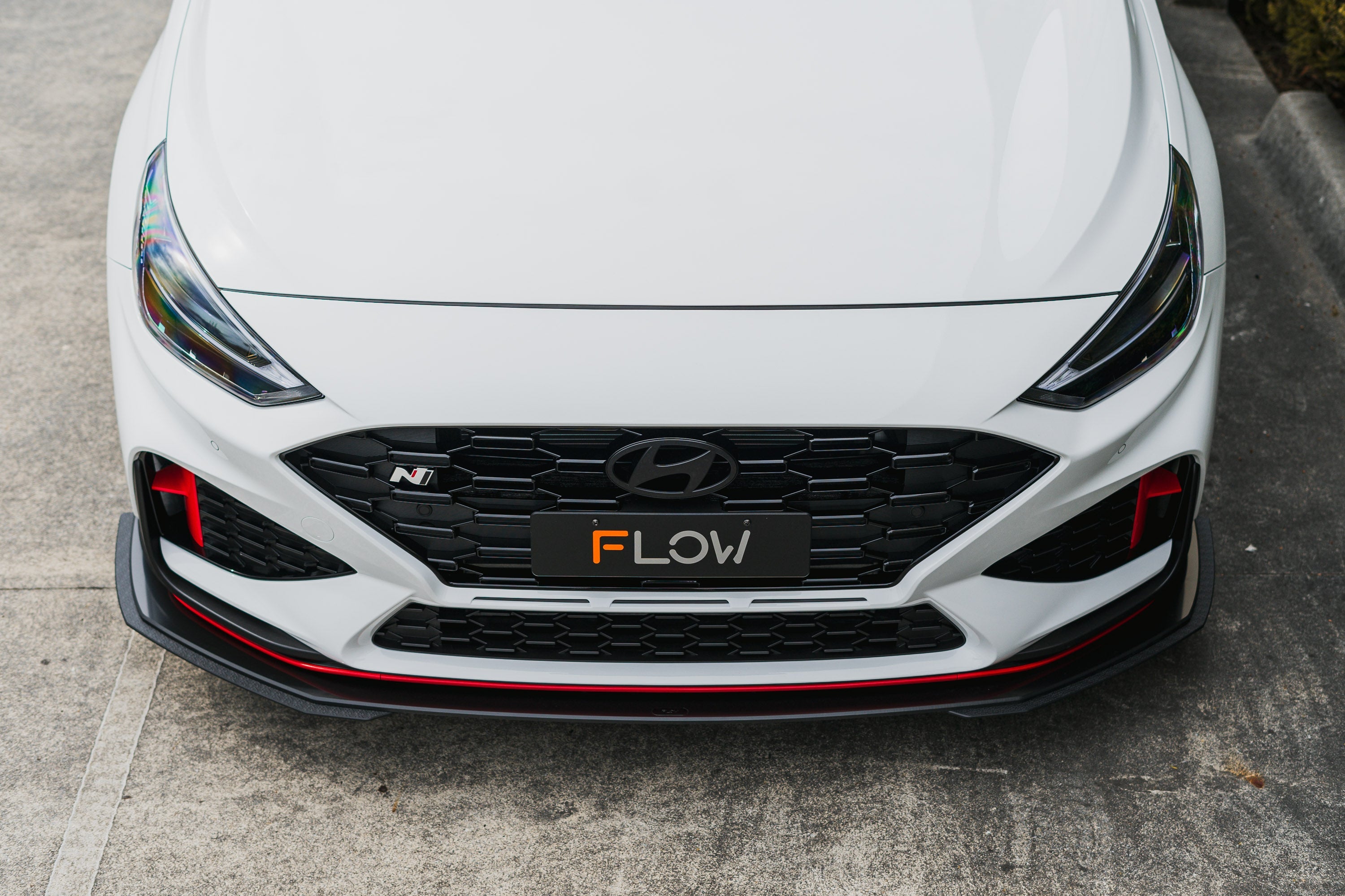 Flow Designs i30N Hatch PDE V6 FL2 2025+ Front Lip Splitter Extensions (Pair) - iilumolab
