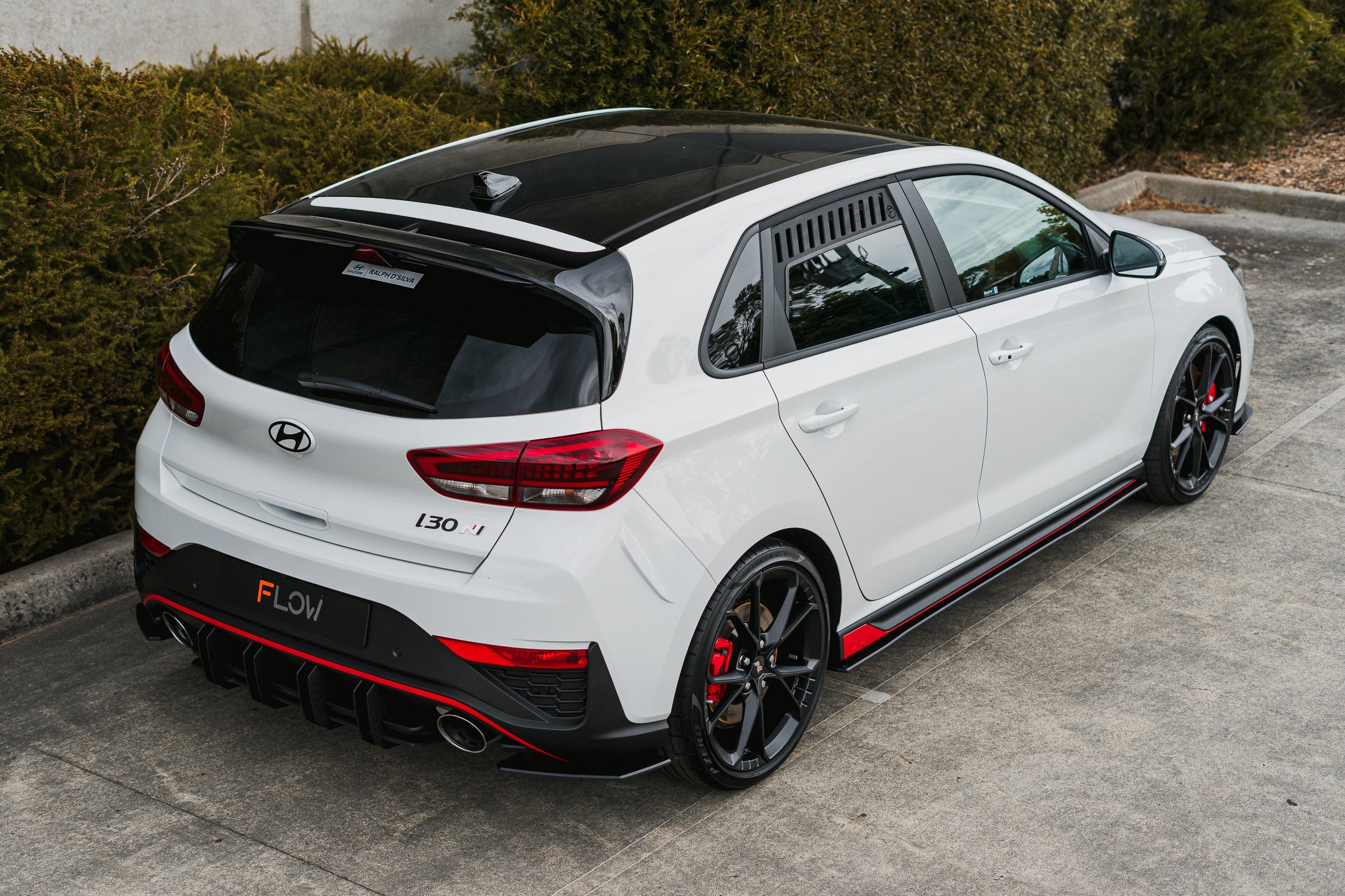 Flow Designs i30N Hatch PDE V6 FL2 2025+ Rear Spoiler Extension - iilumolab