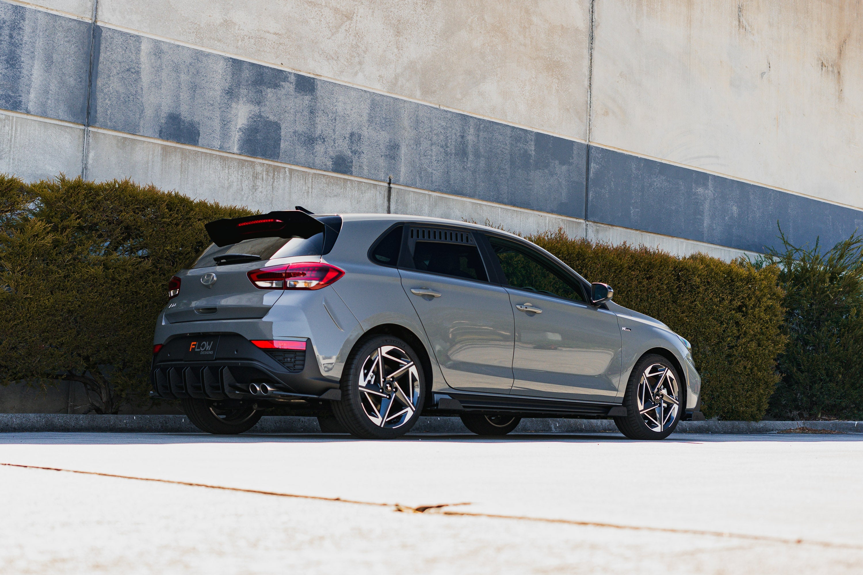 Flow Designs i30N-Line Hatch PDe.V6 FL 2024+ Rear Spoiler Extension - iilumolab