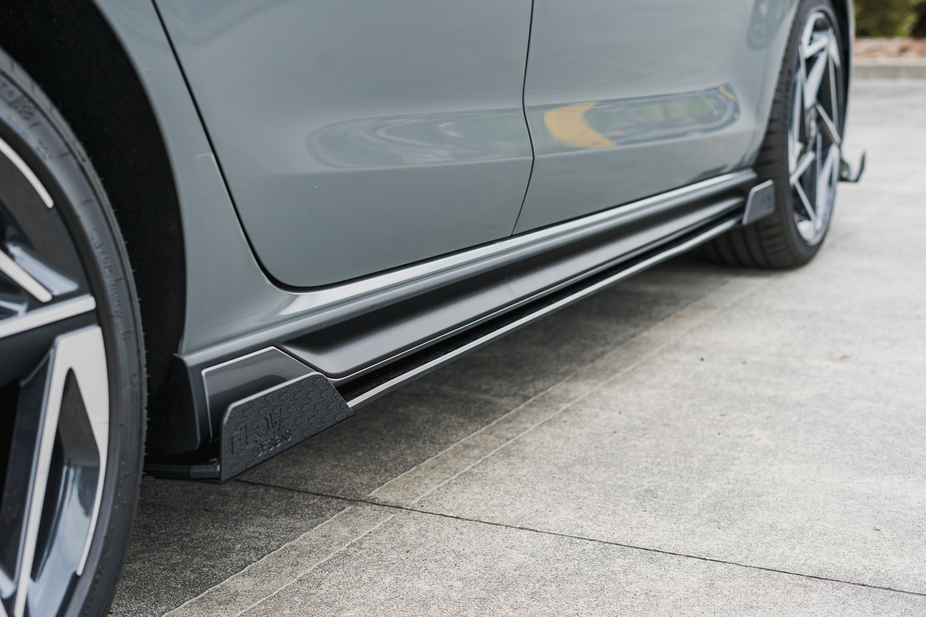Flow Designs i30N-Line Hatch PDe.V6 FLÂ 2024+ Side Skirt Splitter Winglets (Pair) - iilumolab