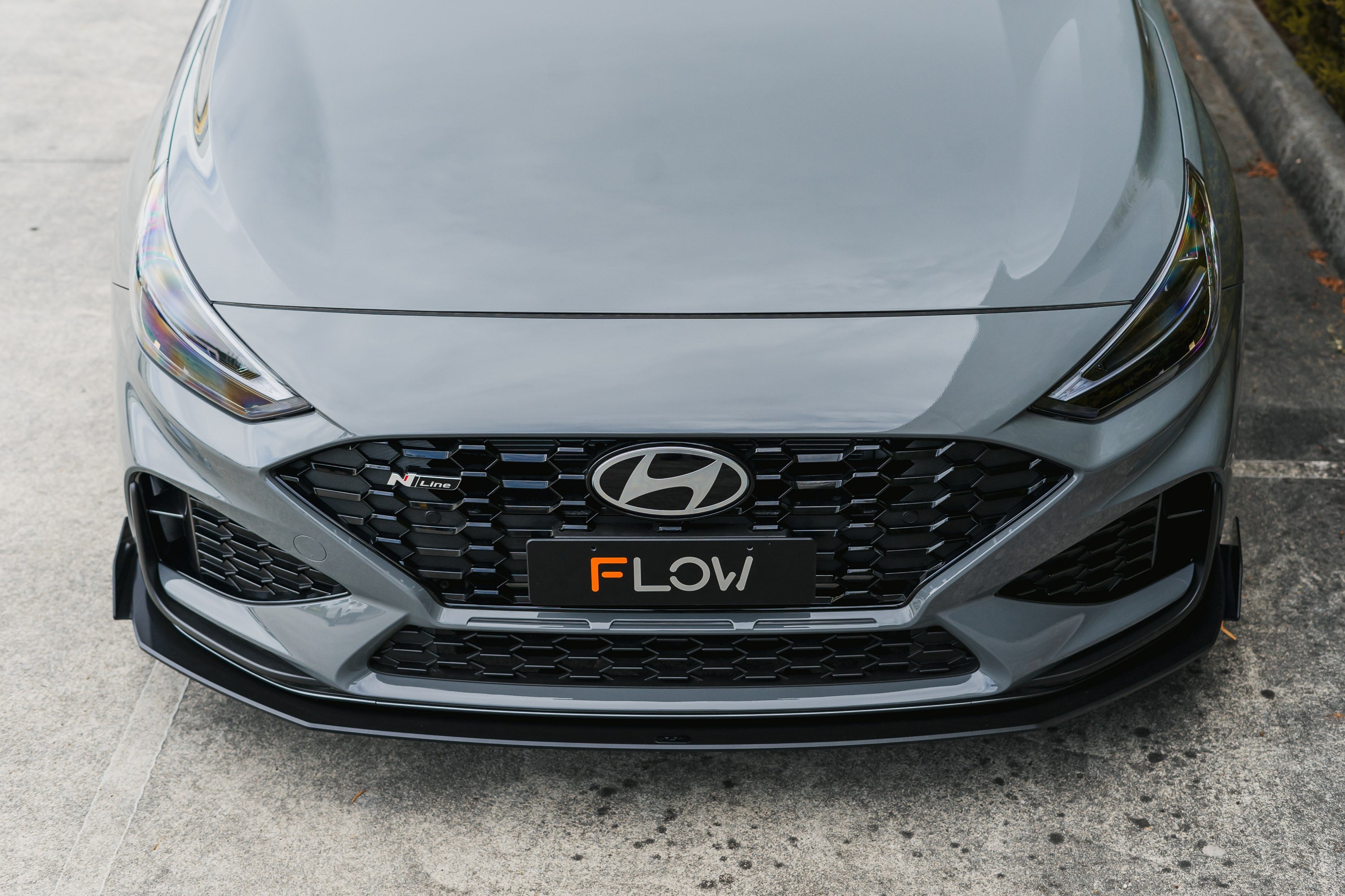 Flow Designs i30N-Line Hatch PDe.V6 FLÂ 2024+ Front Lip Splitter Winglets (Pair) - iilumolab