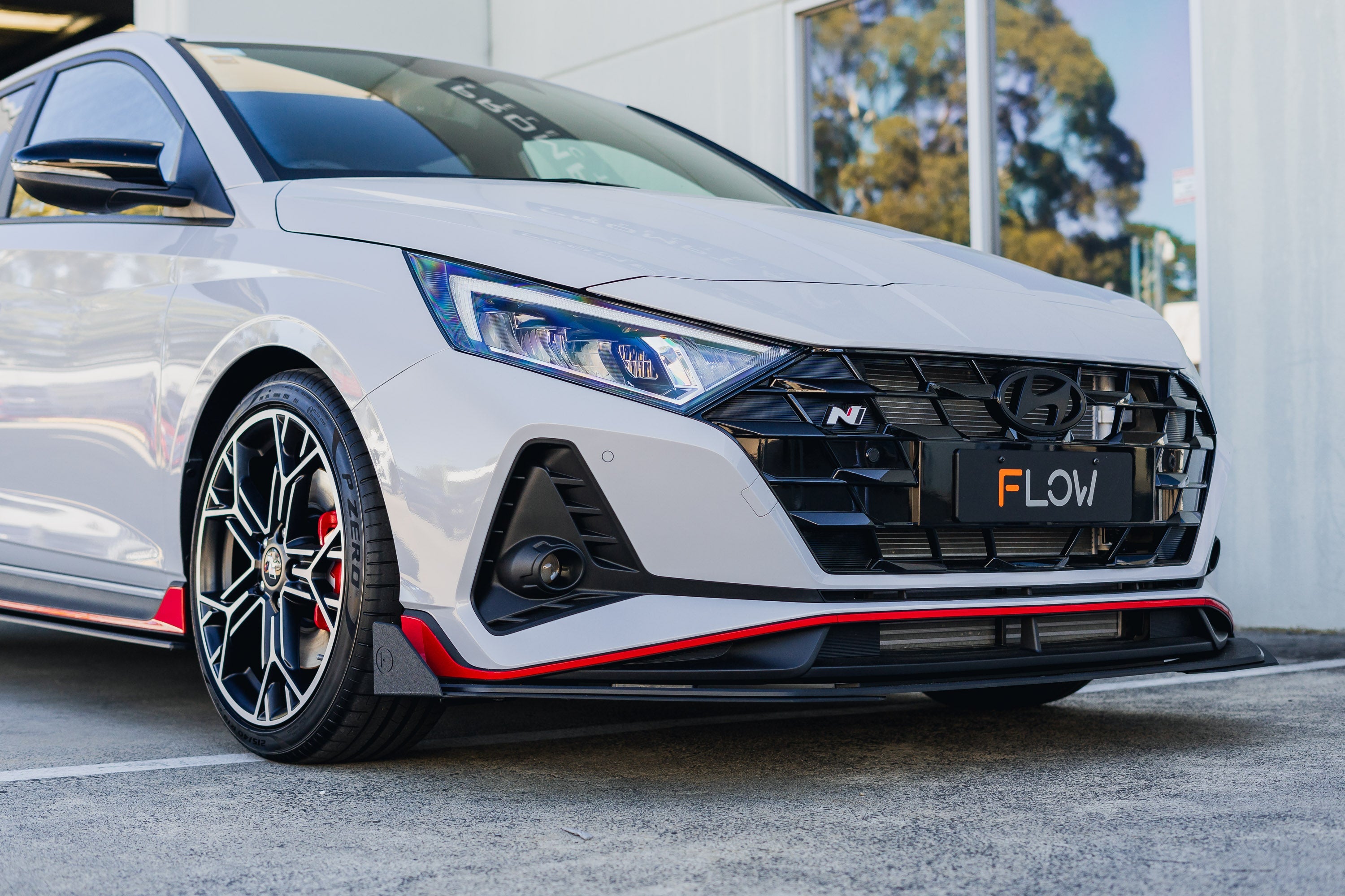 Flow Designs i20 N BC3 Facelift - Front Lip Splitter Extensions (Pair) - iilumolab
