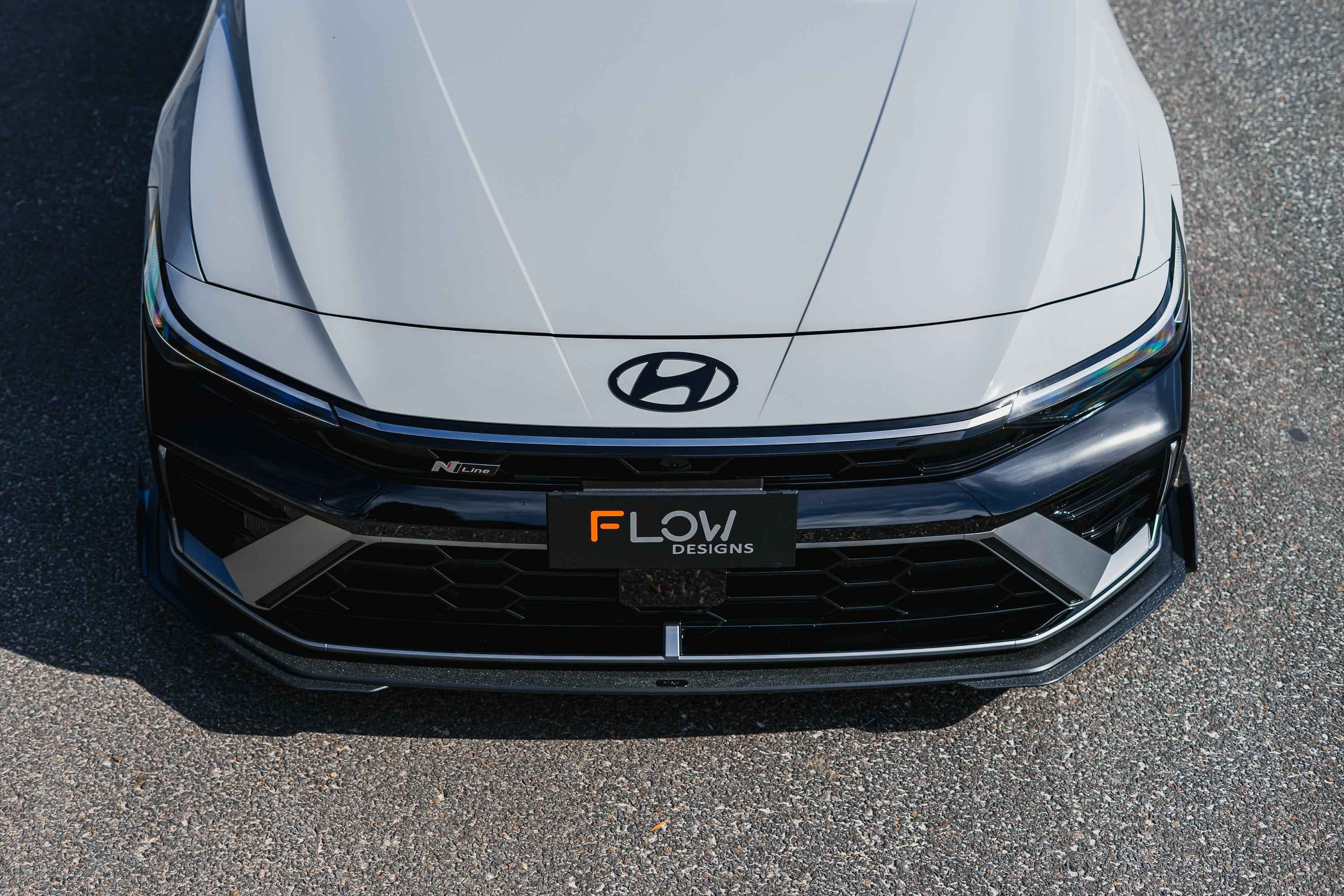 Flow Designs Hyundai CN7 V2 i30 N-Line Sedan FL 2025 Front Lip Splitter Extensions (Pair) - iilumolab