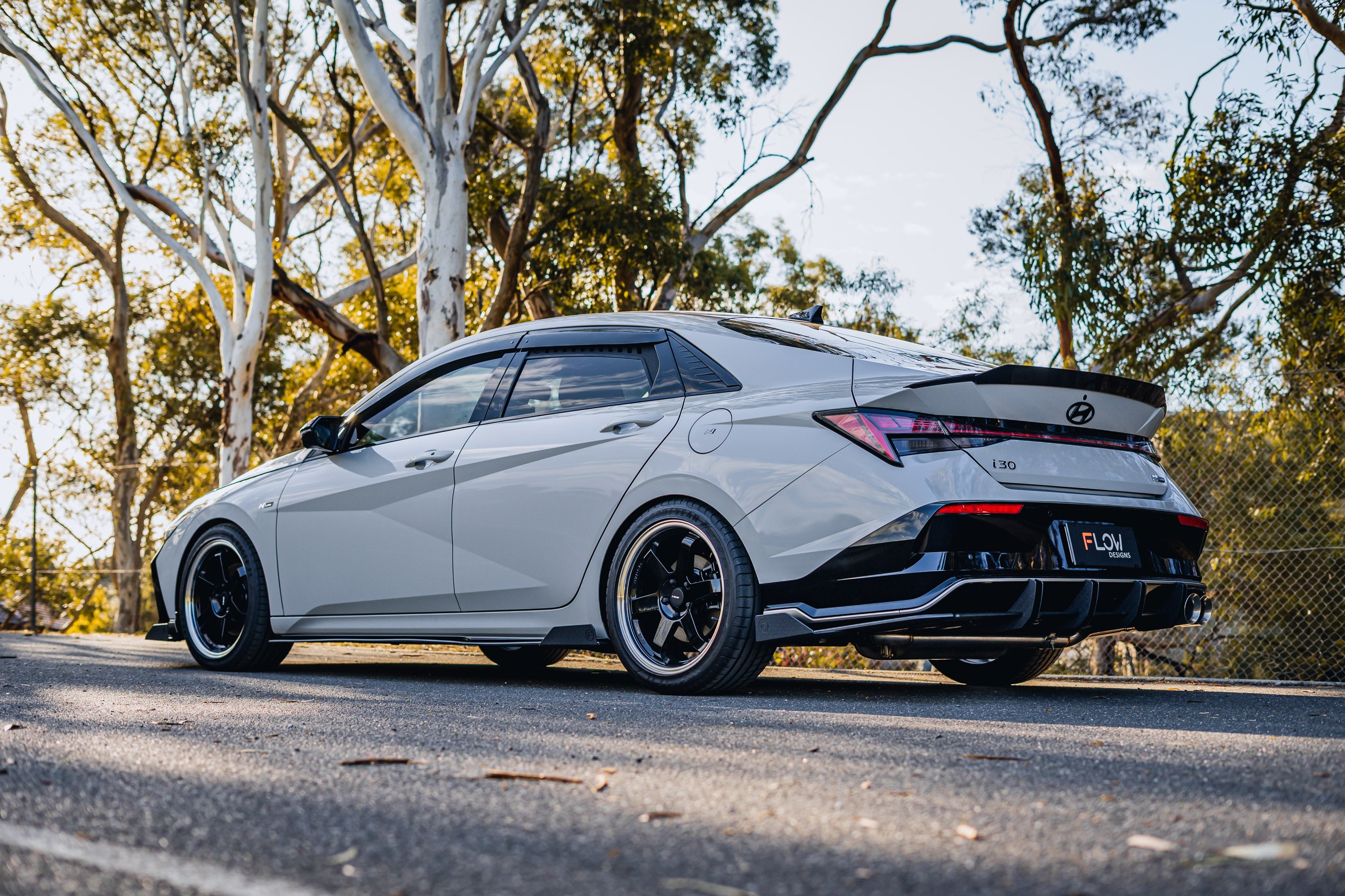 Flow Designs Hyundai CN7 V2 i30 N-Line Sedan FL 2025 Flow-Lock Rear Diffuser - iilumolab