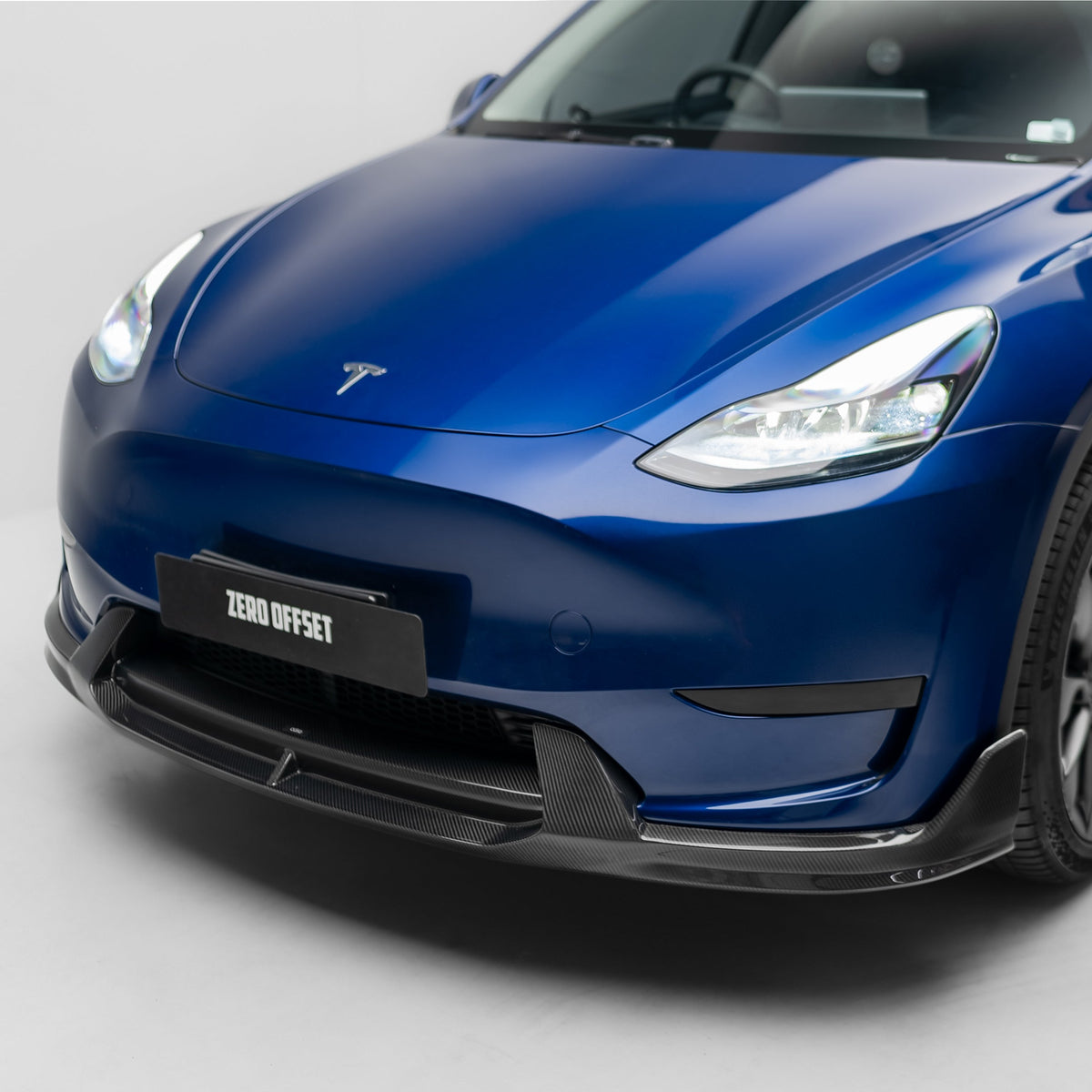 Tesla Model Y V2 Carbon Fiber Front Lip 2022-2024