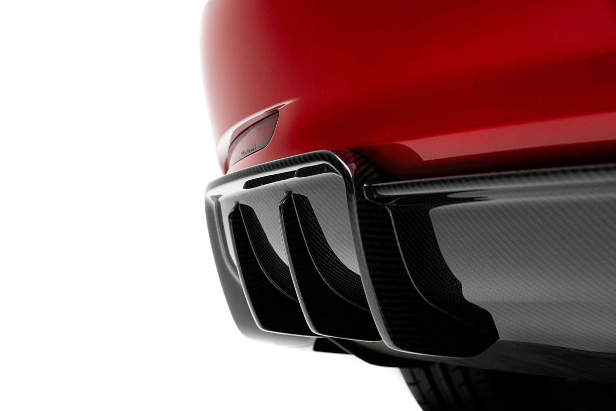 Tesla Model 3 Dry Carbon Fiber Rear Diffuser V1 2019-2023