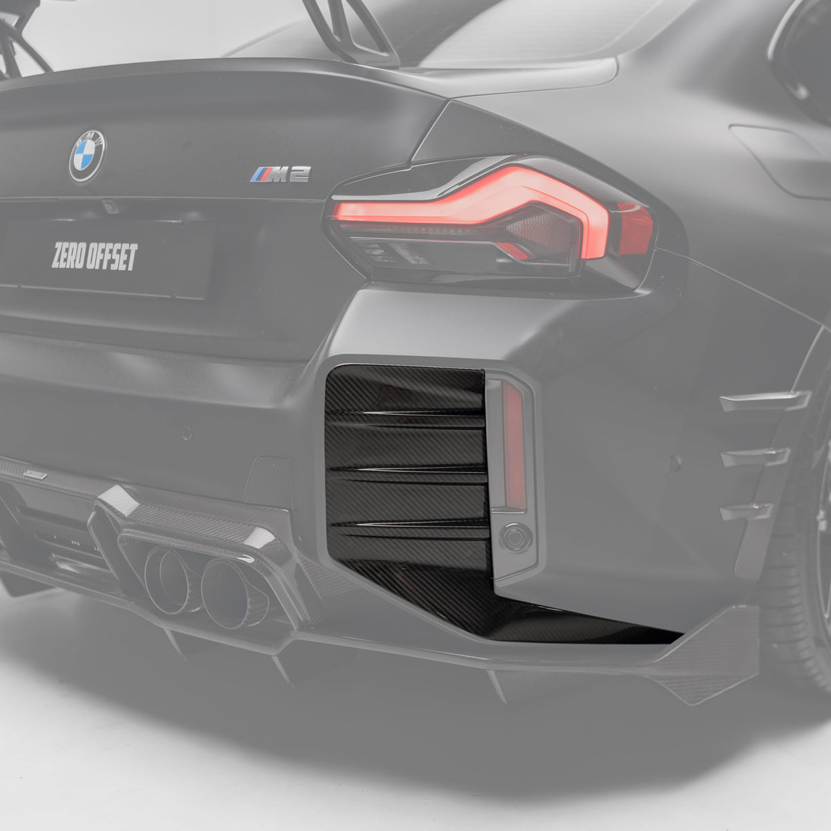 M Performance Style Pre Pregged Dry Carbon Fiber Rear Bumper Trim for BMW M2 G87 2023+