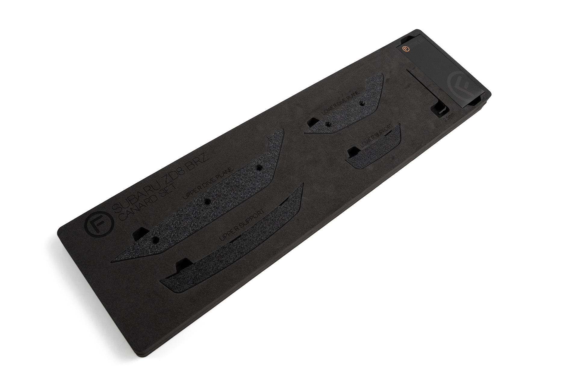 Flow Designs ZD8 BRZ Front Bumper Canards - iilumolab