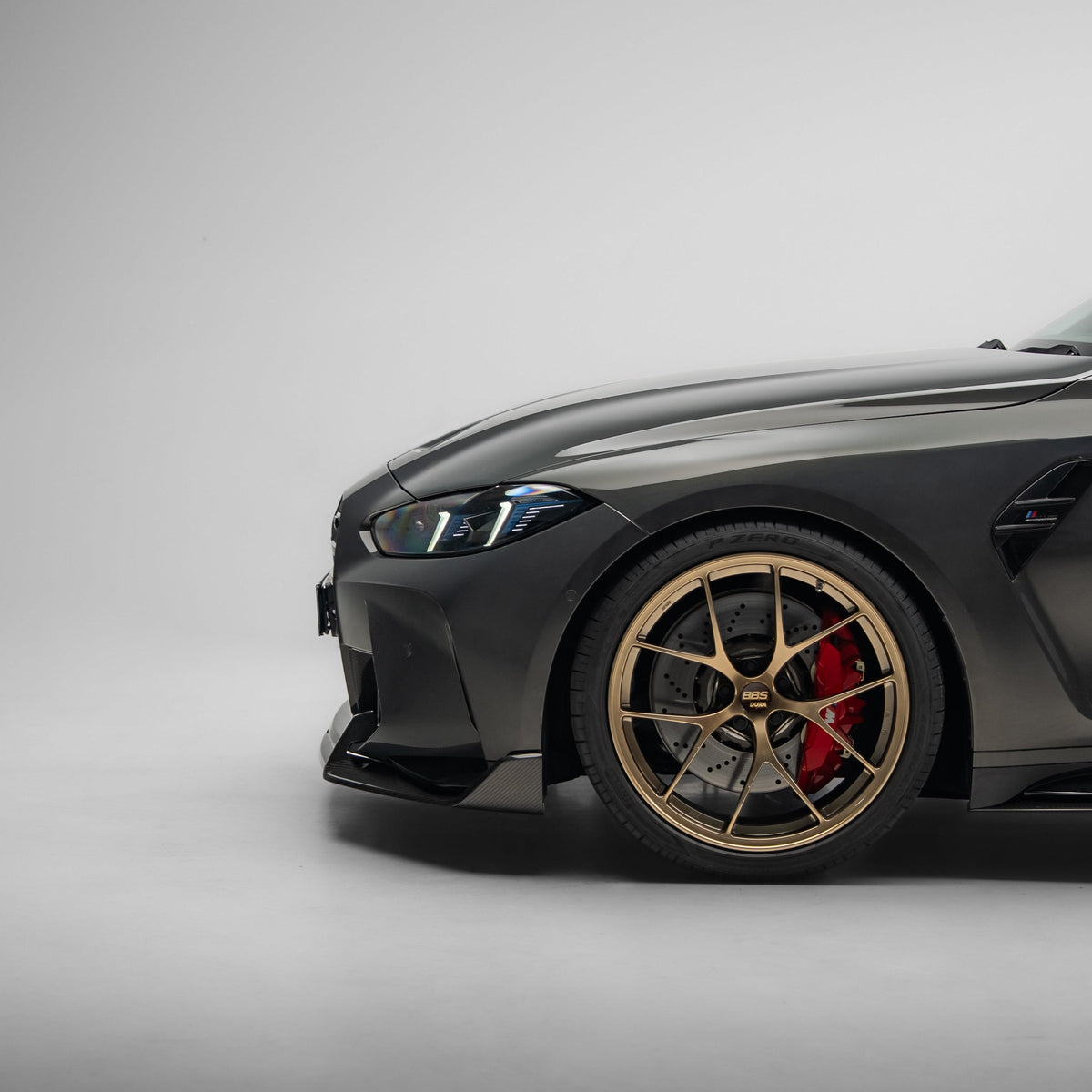 ADRO Dry Carbon Fibre Front Lip for BMW G80 G81 M3 / G82 G83 M4 (OEM Front Bumper) 2020+ - iilumolab