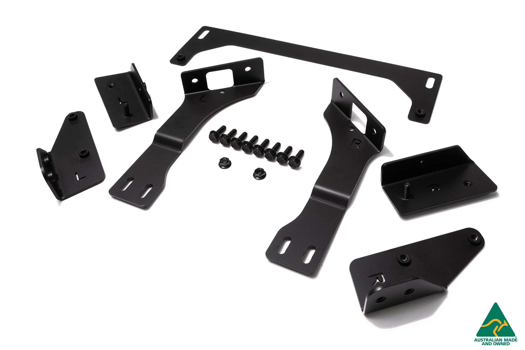 Flow Designs MK8 Golf R Chassis Mounted Front Lip Splitter - iilumolab