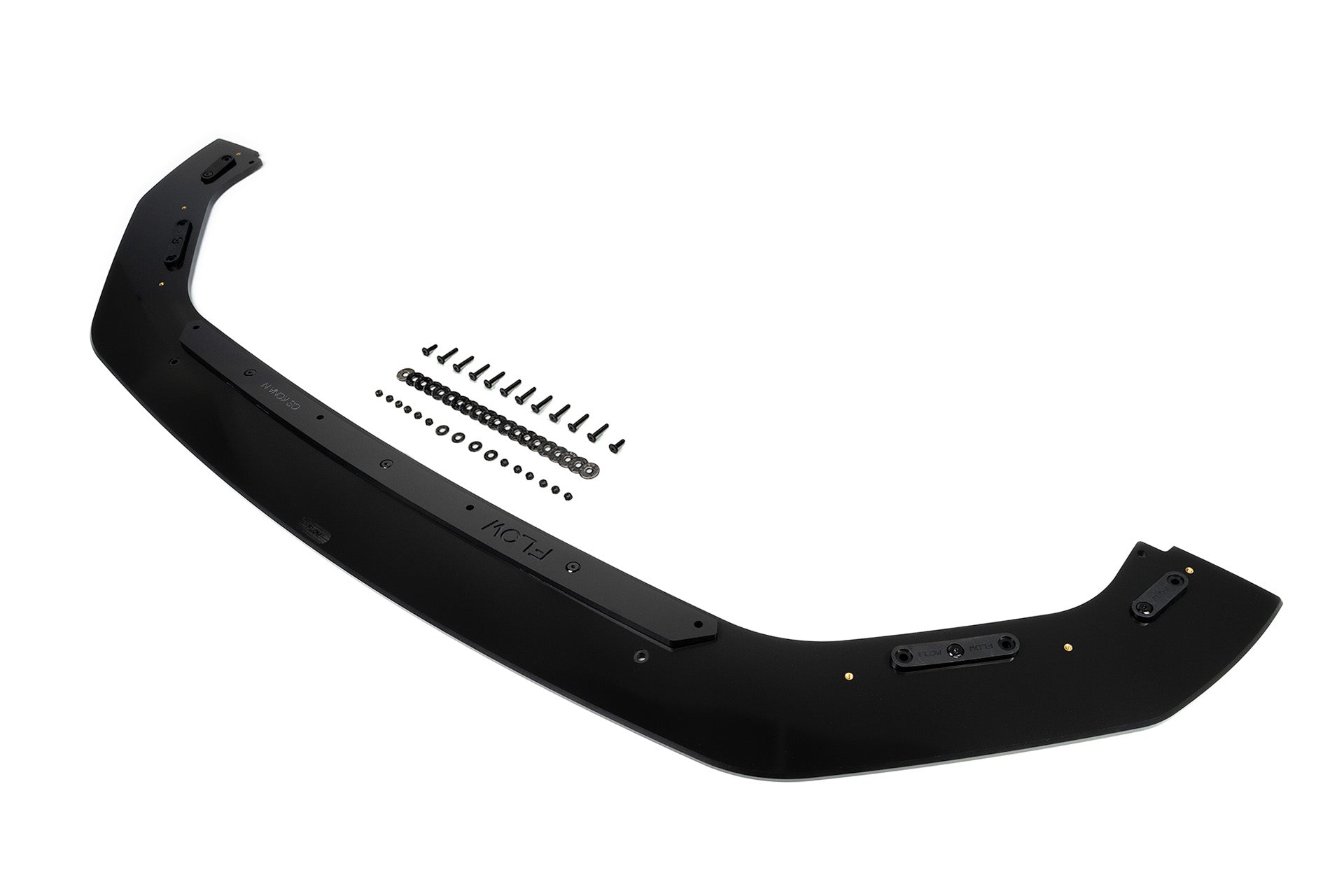 Flow Designs EX-DISPLAY - Kona N Front Lip Splitter - TEXTURED MATTE BLACK - iilumolab