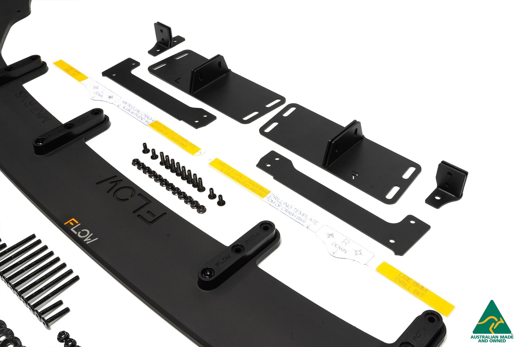 Flow Designs MK7 Golf R Wagon Chassis Mounted Front Lip Splitter V3 - iilumolab