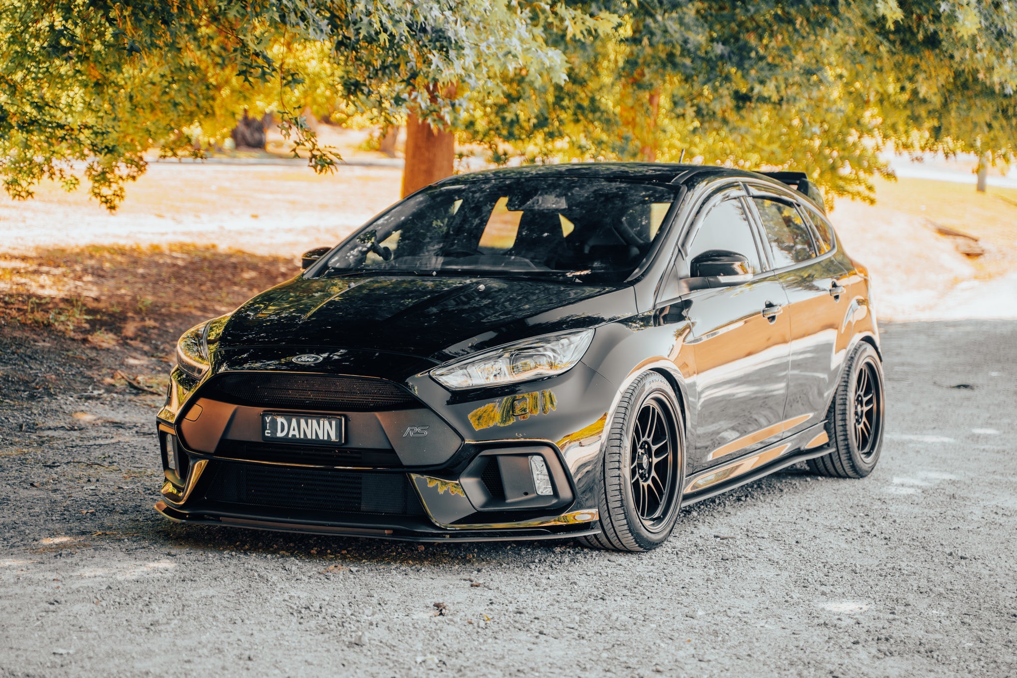 Flow Designs MK3 Focus RS Front Lip Splitter (3 Piece) & Bumper Reinforcement Bracket - iilumolab
