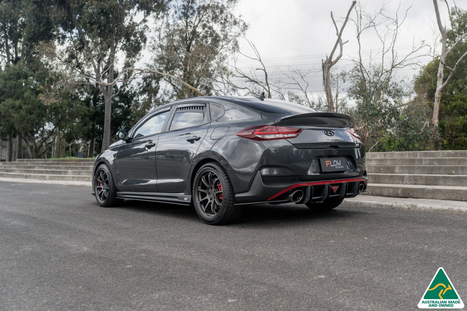 Flow Designs i30N Fastback PD FL 2022+ Flow-Lock Rear Diffuser - iilumolab