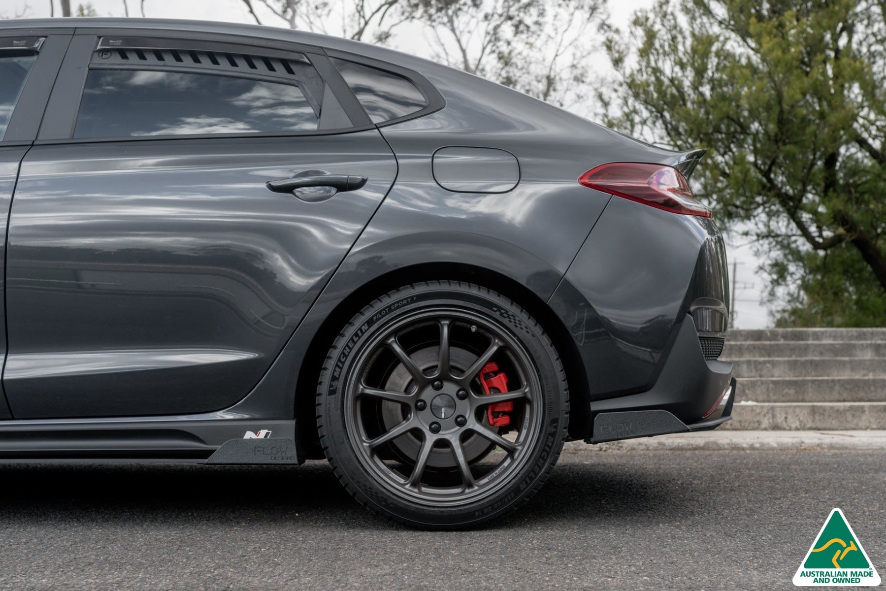 Flow Designs i30N Fastback PD FL 2022+ Side Skirt Splitters (Pair) - iilumolab