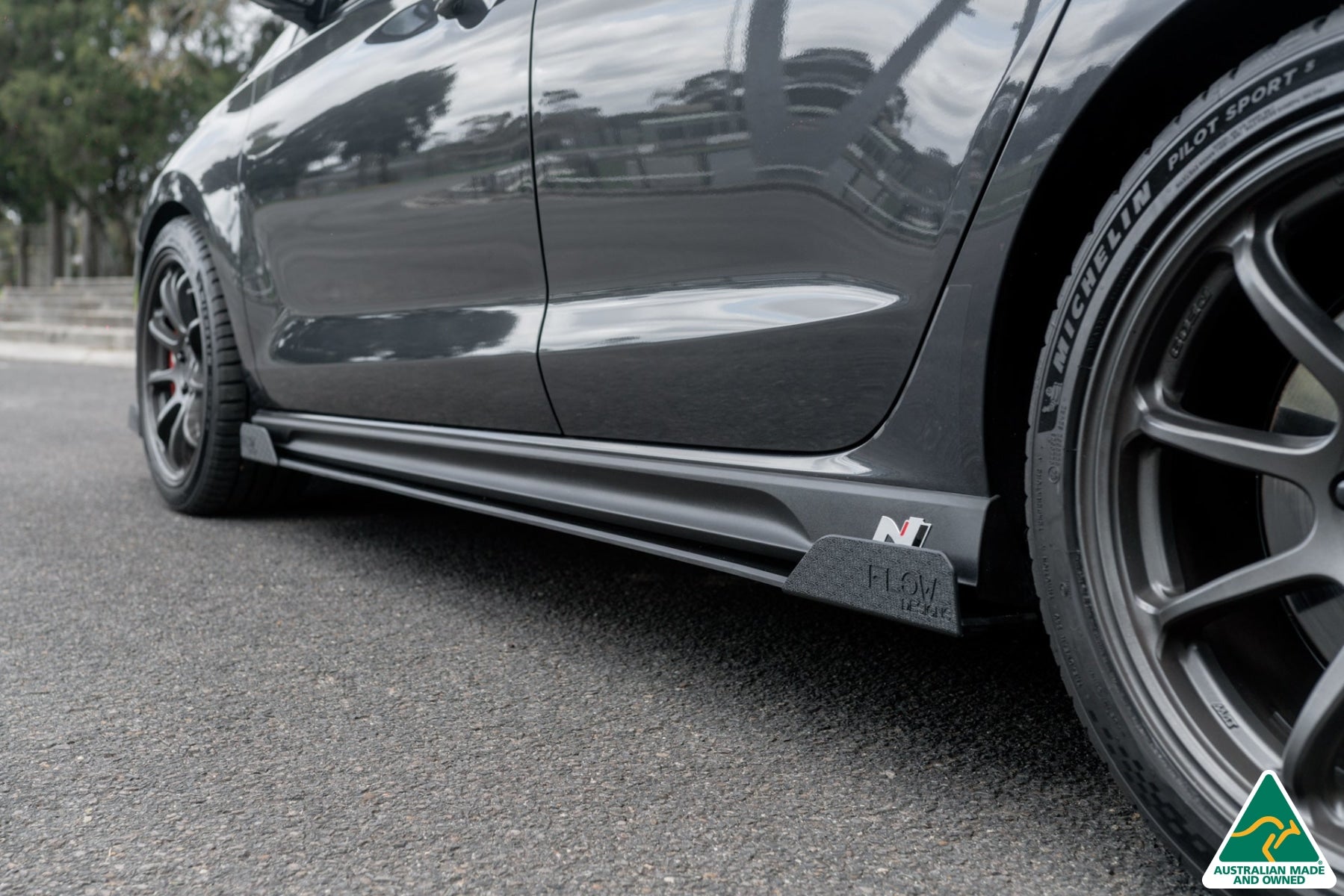 Flow Designs i30N Fastback PD FL 2022+ Side Skirt Splitter Winglets (Pair) - iilumolab