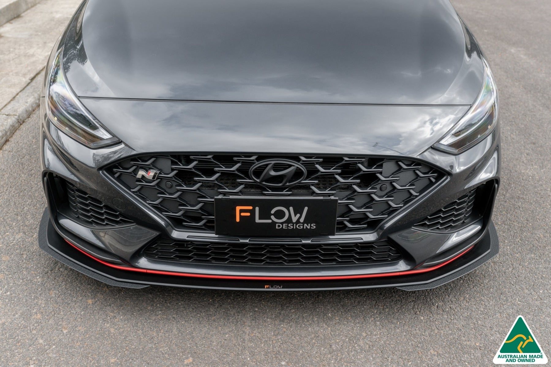 Flow Designs i30N Fastback PD FL 2022+ Front Lip Splitter Extensions (Pair) - iilumolab