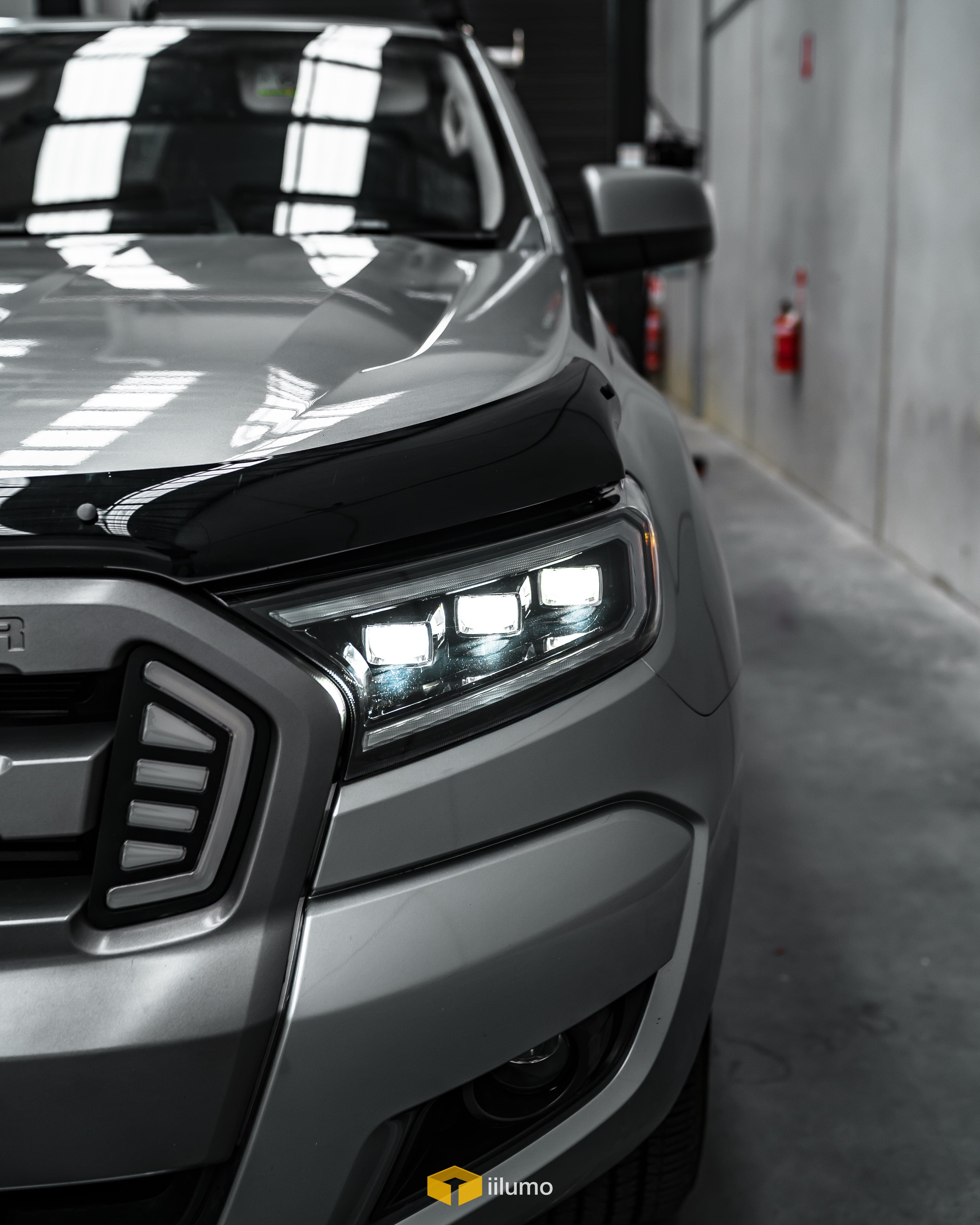 2015-2022 FORD RANGER SEQUENTIAL TRI LED HEADLIGHTS - iilumo