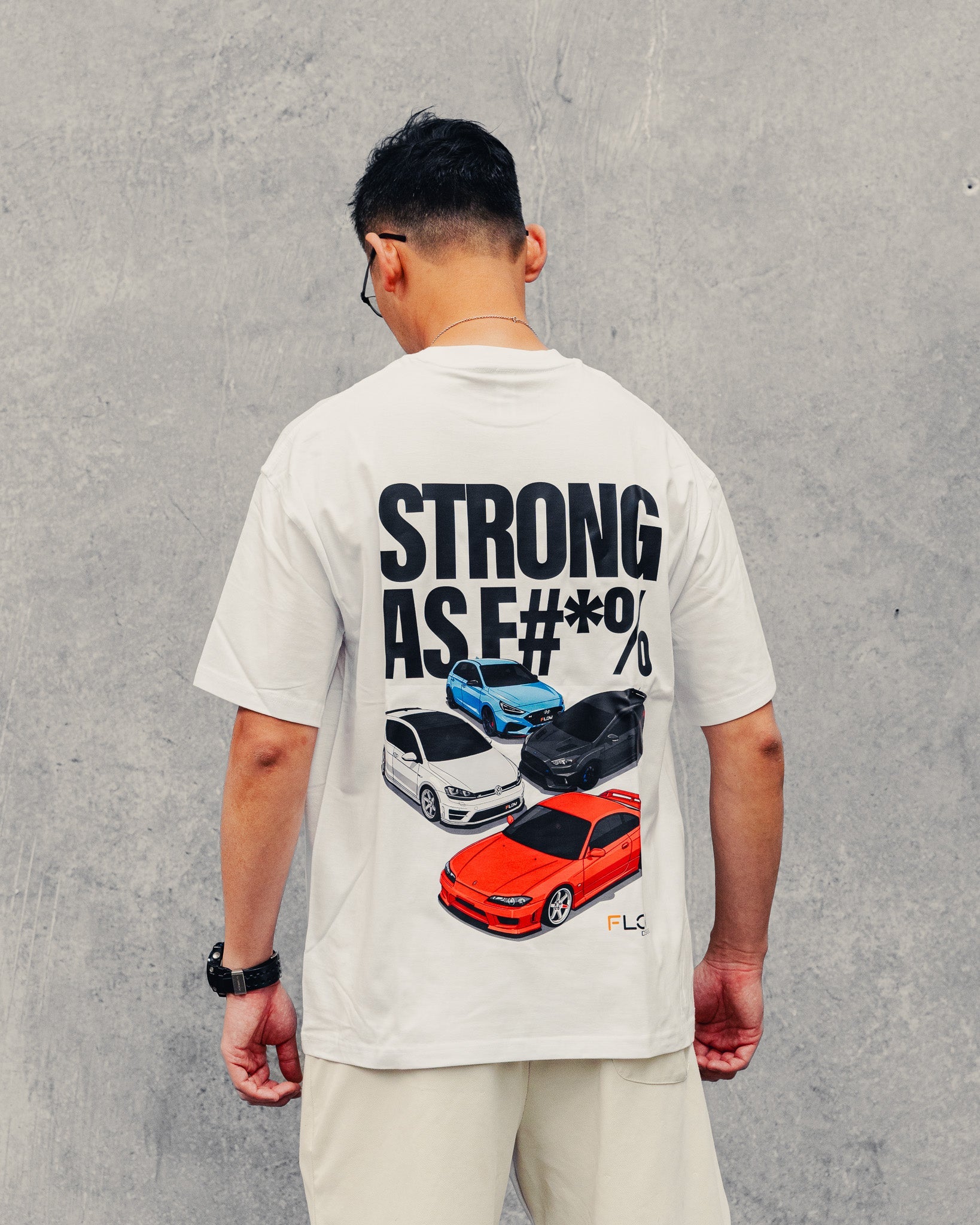 Flow Designs STRONG AS F#*% Black Label Exclusive Oversize Tee