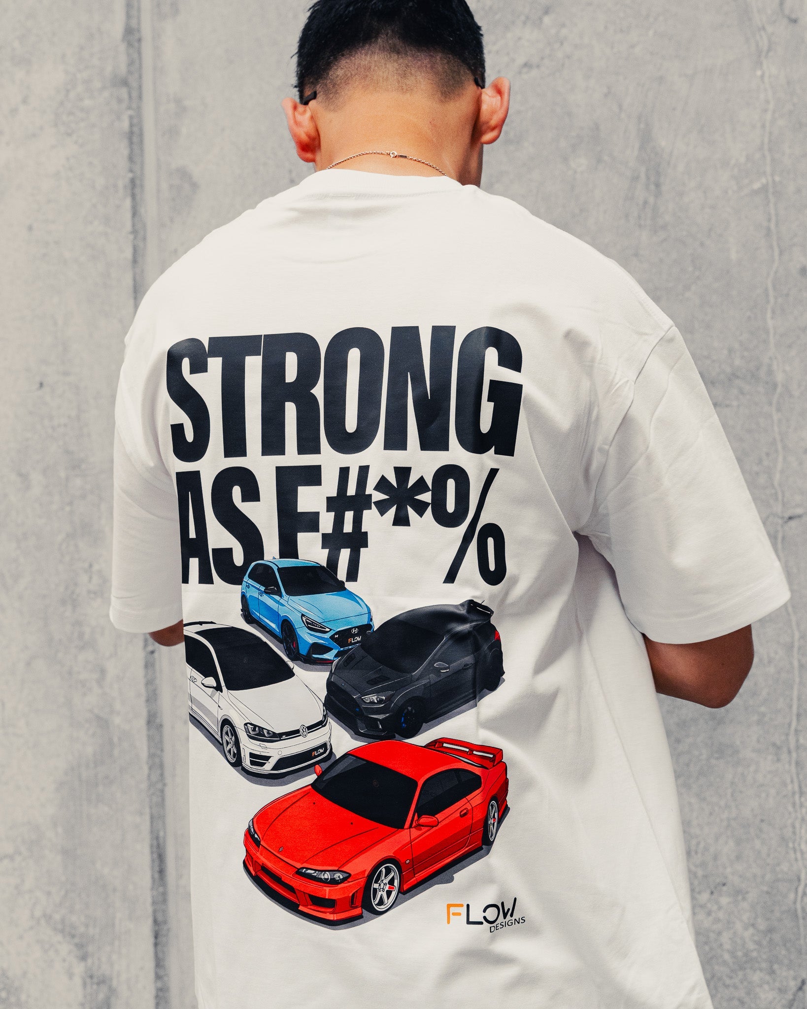 Flow Designs STRONG AS F#*% Black Label Exclusive Oversize Tee