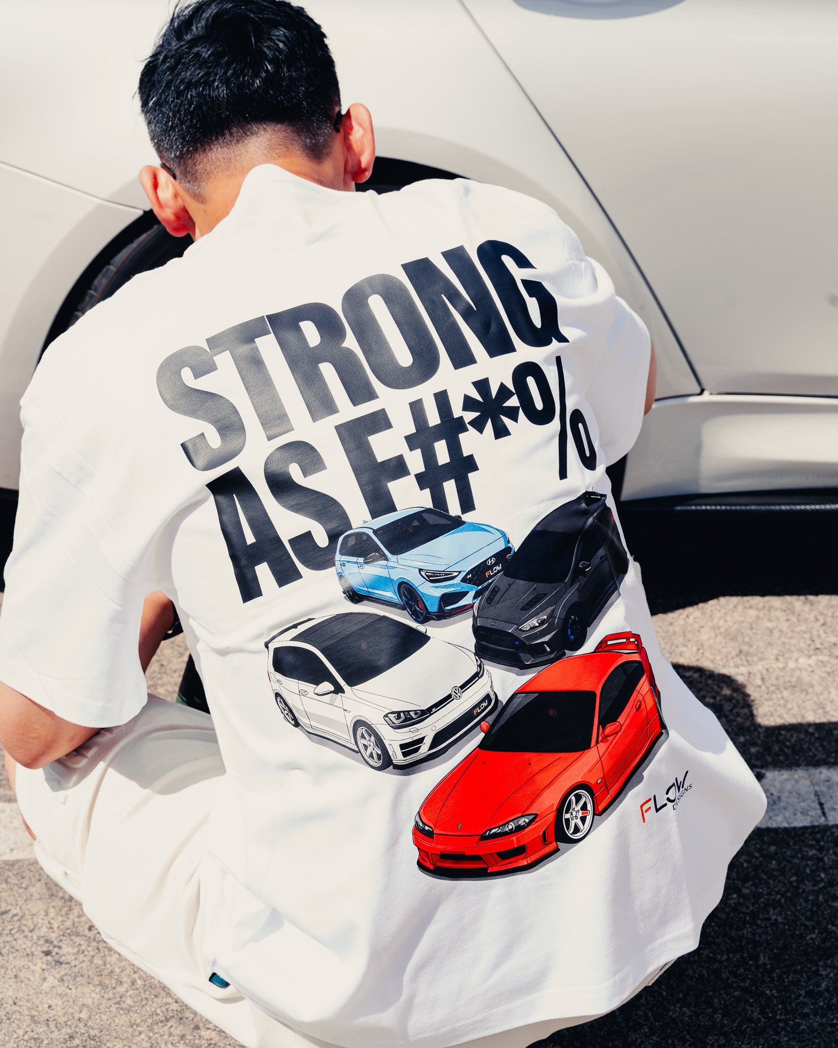 Flow Designs STRONG AS F#*% Black Label Exclusive Oversize Tee