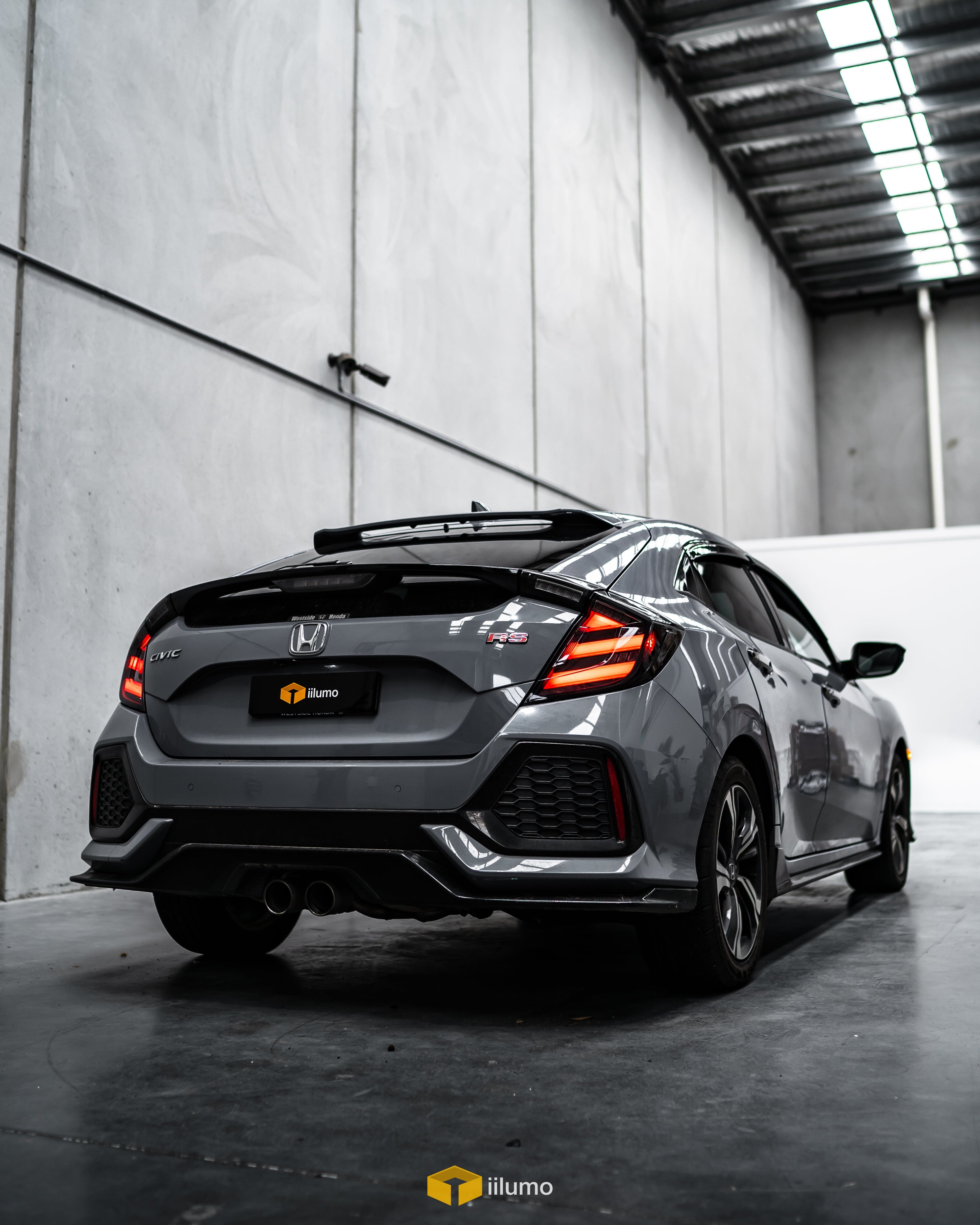 2017-2021 HONDA CIVIC HATCH MUGEN STYLE SEQUENTIAL LED TAIL LIGHTS