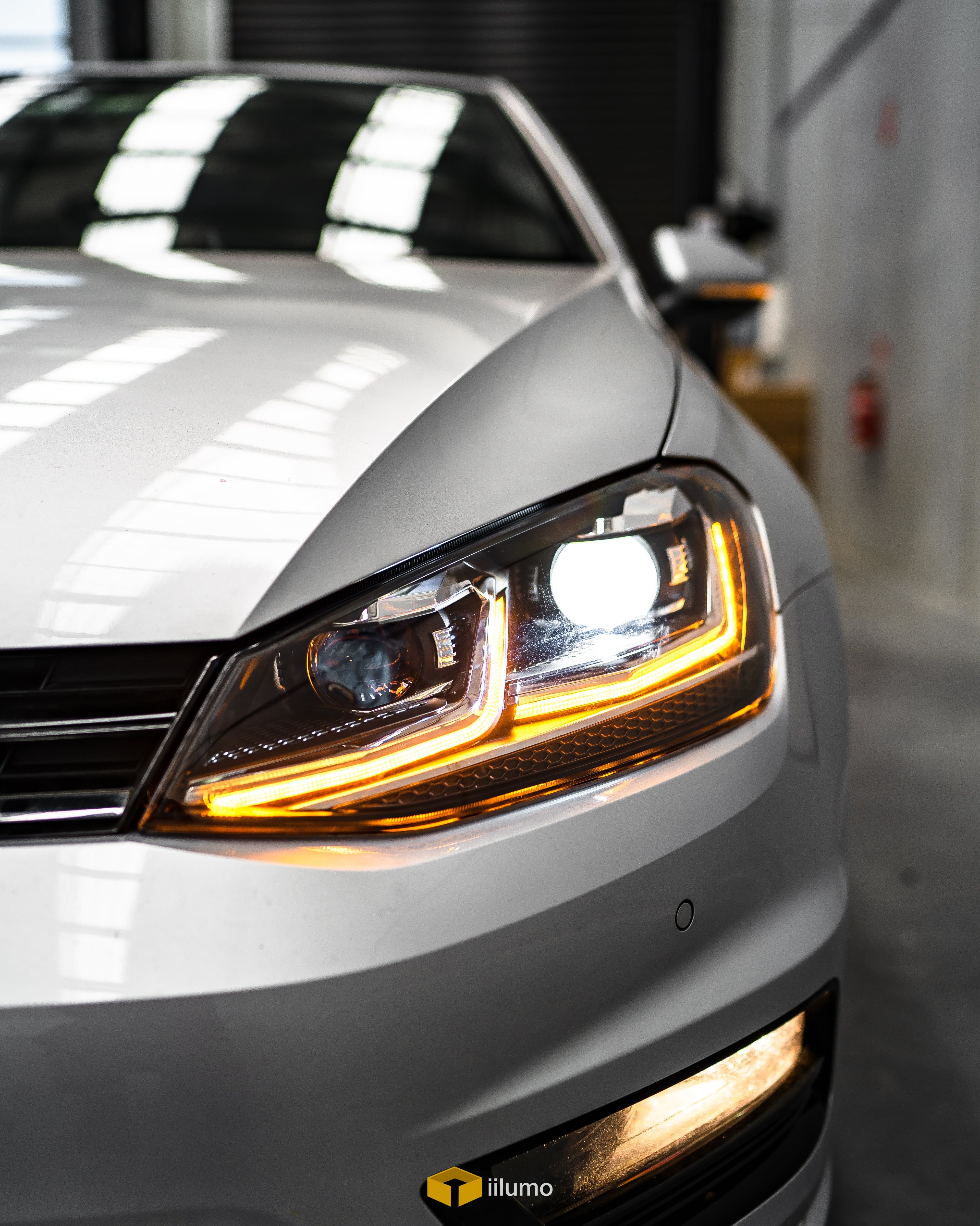 2012-2020 VW MK7.5R STYLE SEQUENTIAL LED HEADLIGHTS (MK7) - iilumolab