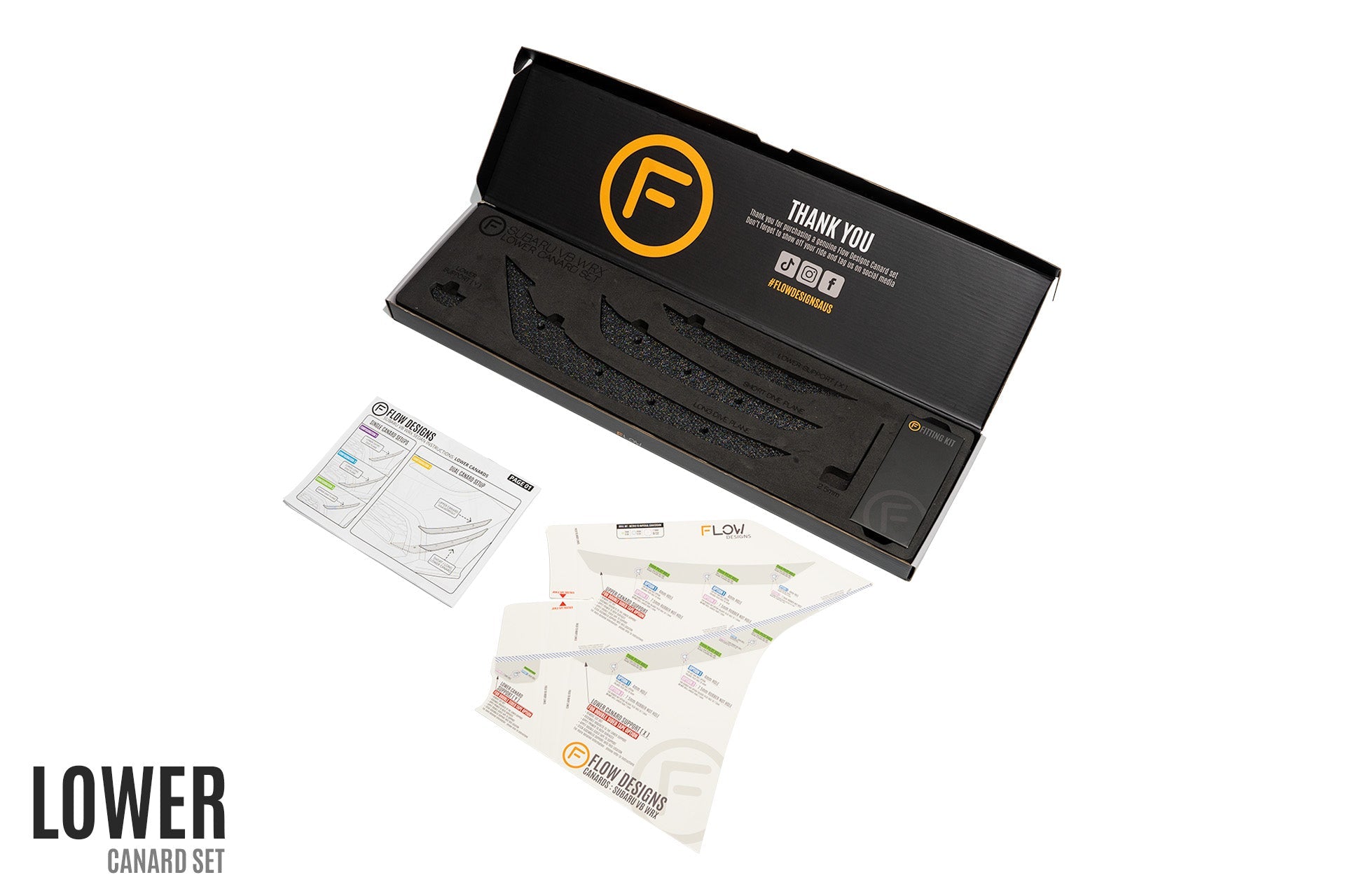 VB WRX Front Bumper Canards - iilumolab