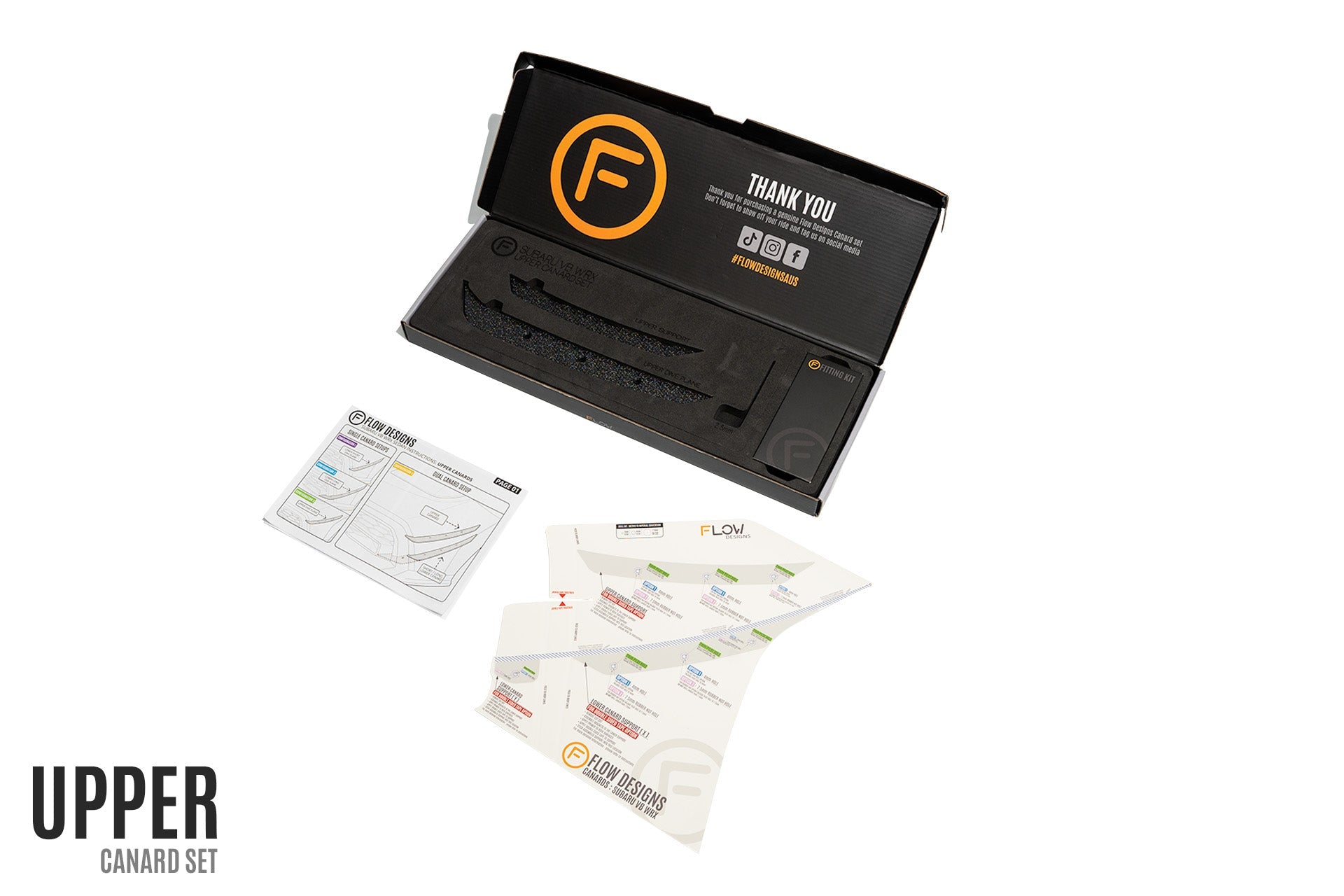 VB WRX Front Bumper Canards - iilumolab