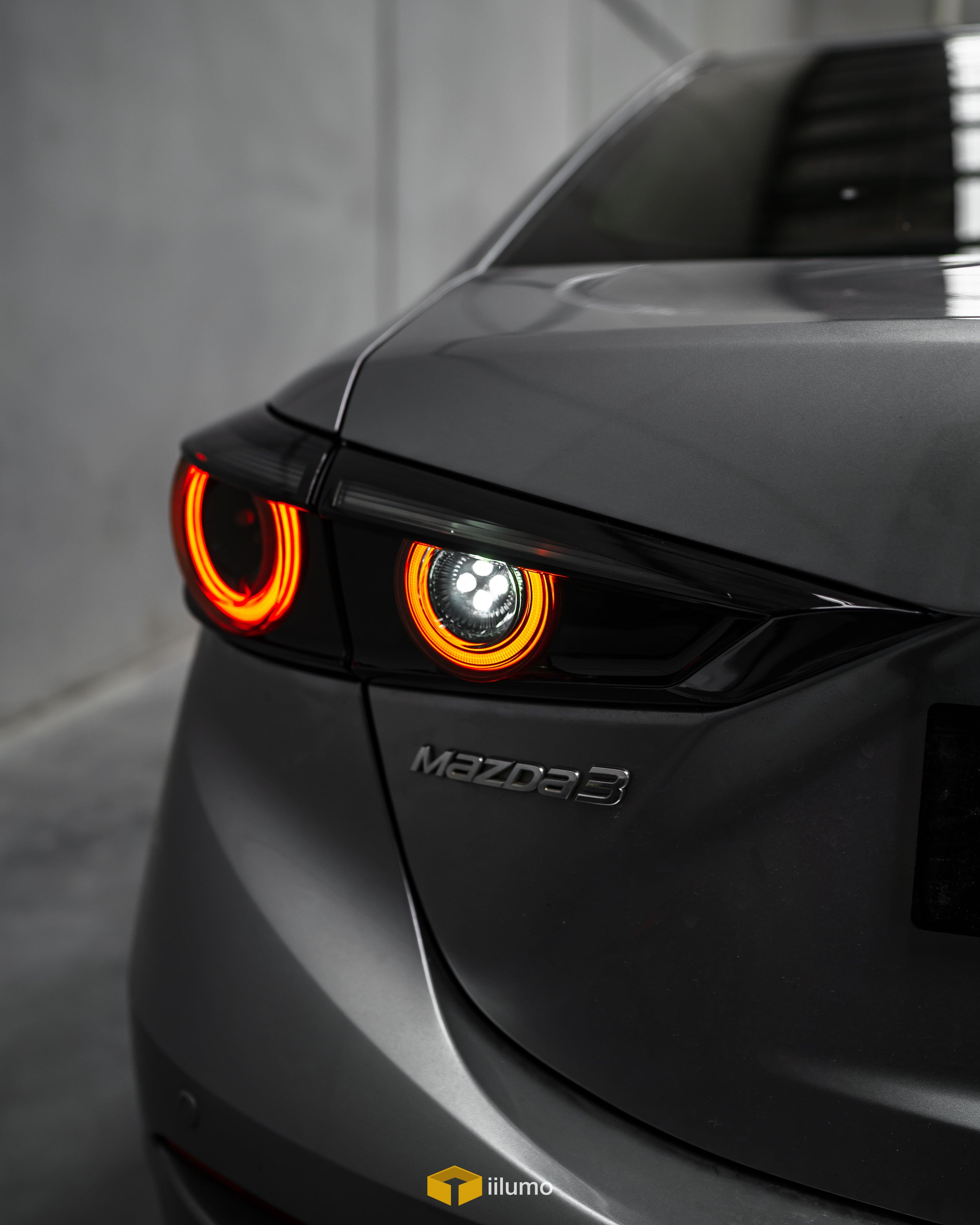 2014-2018 MAZDA 3 SEDAN SEQUENTIAL LED TAIL LIGHTS - iilumo