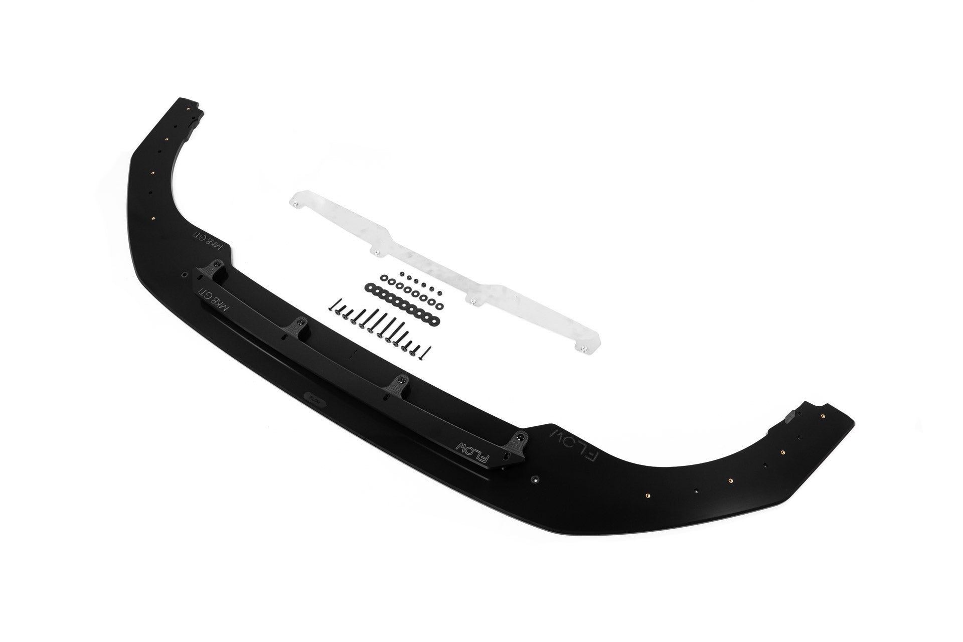 Flow Designs MK8 Golf GTI Front Lip Splitter & Bumper Reinforcement Plate - iilumolab