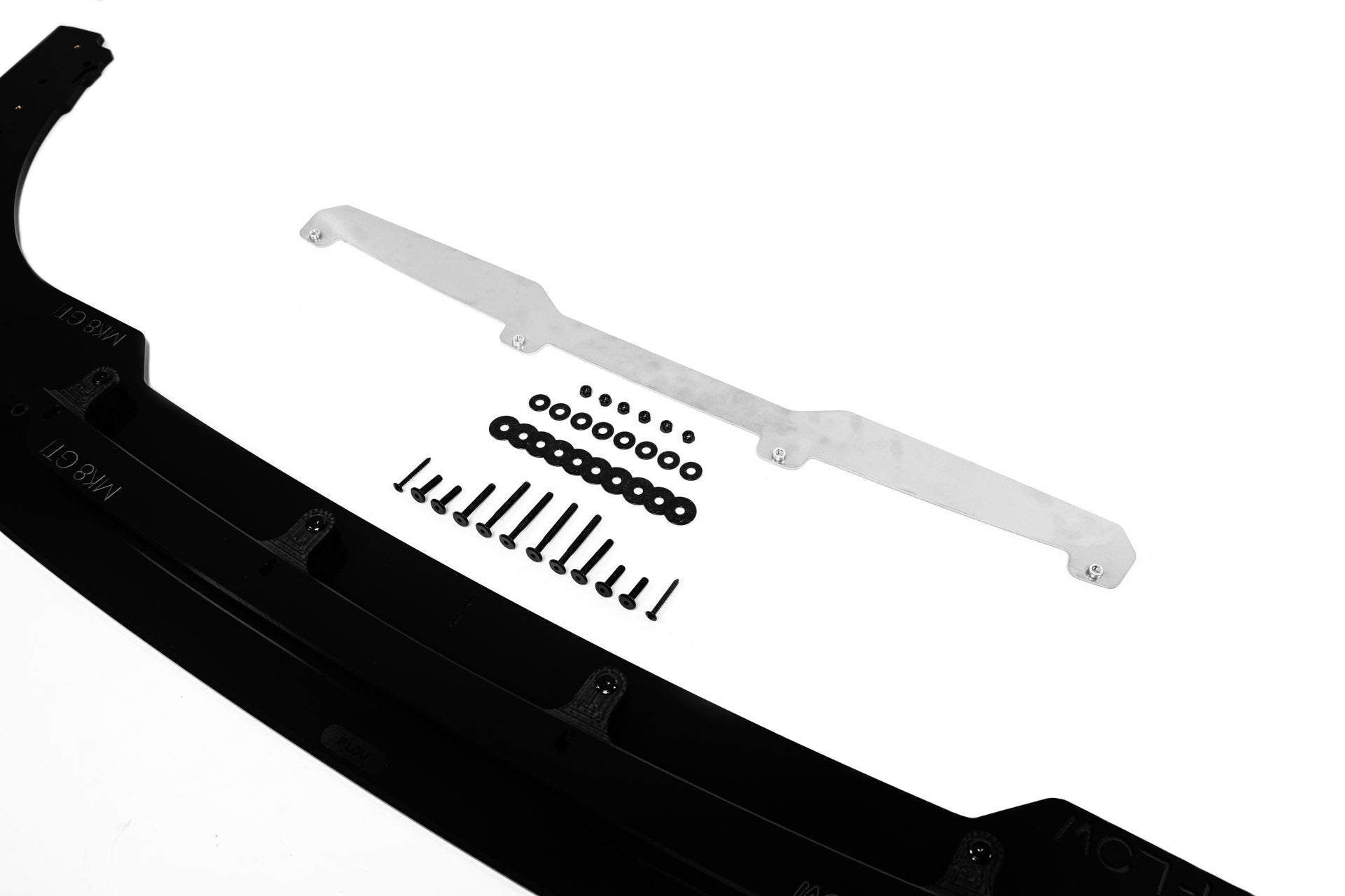 Flow Designs MK8 Golf GTI Front Lip Splitter & Bumper Reinforcement Plate - iilumolab