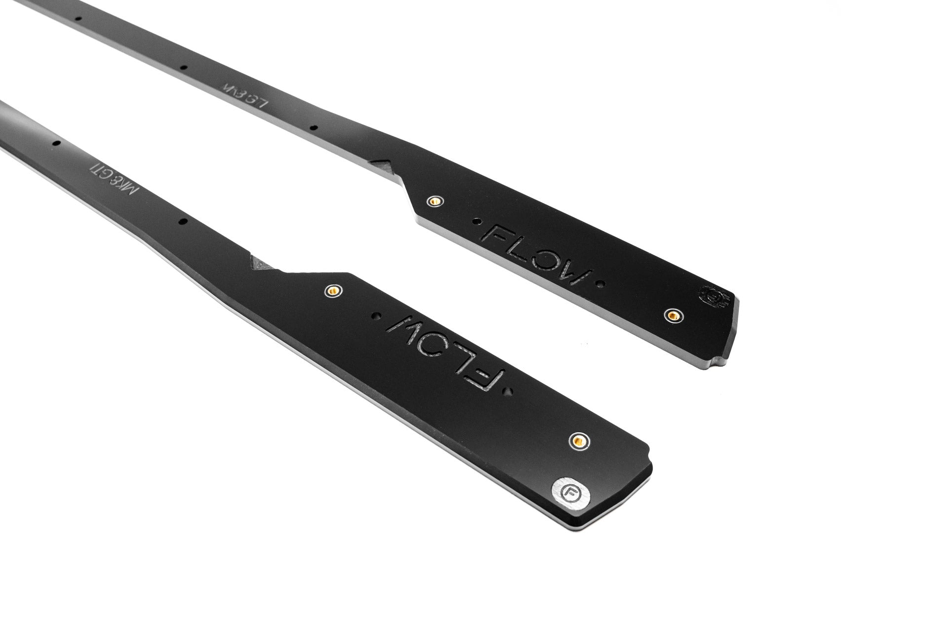 Flow Designs DEMO STOCK - MK8 Golf GTI Side Skirt Splitters (Pair) - GLOSS BLACK - iilumolab