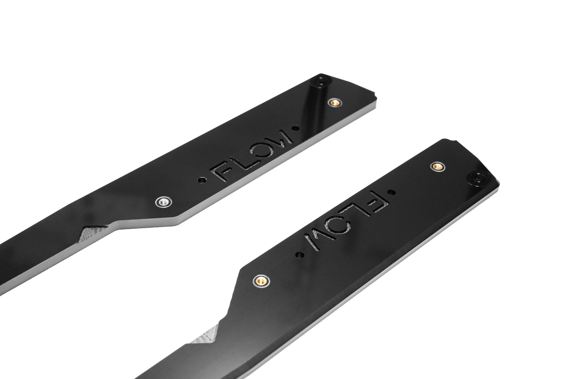 Flow Designs DEMO STOCK - MK8 Golf GTI Side Skirt Splitters (Pair) - GLOSS BLACK - iilumolab