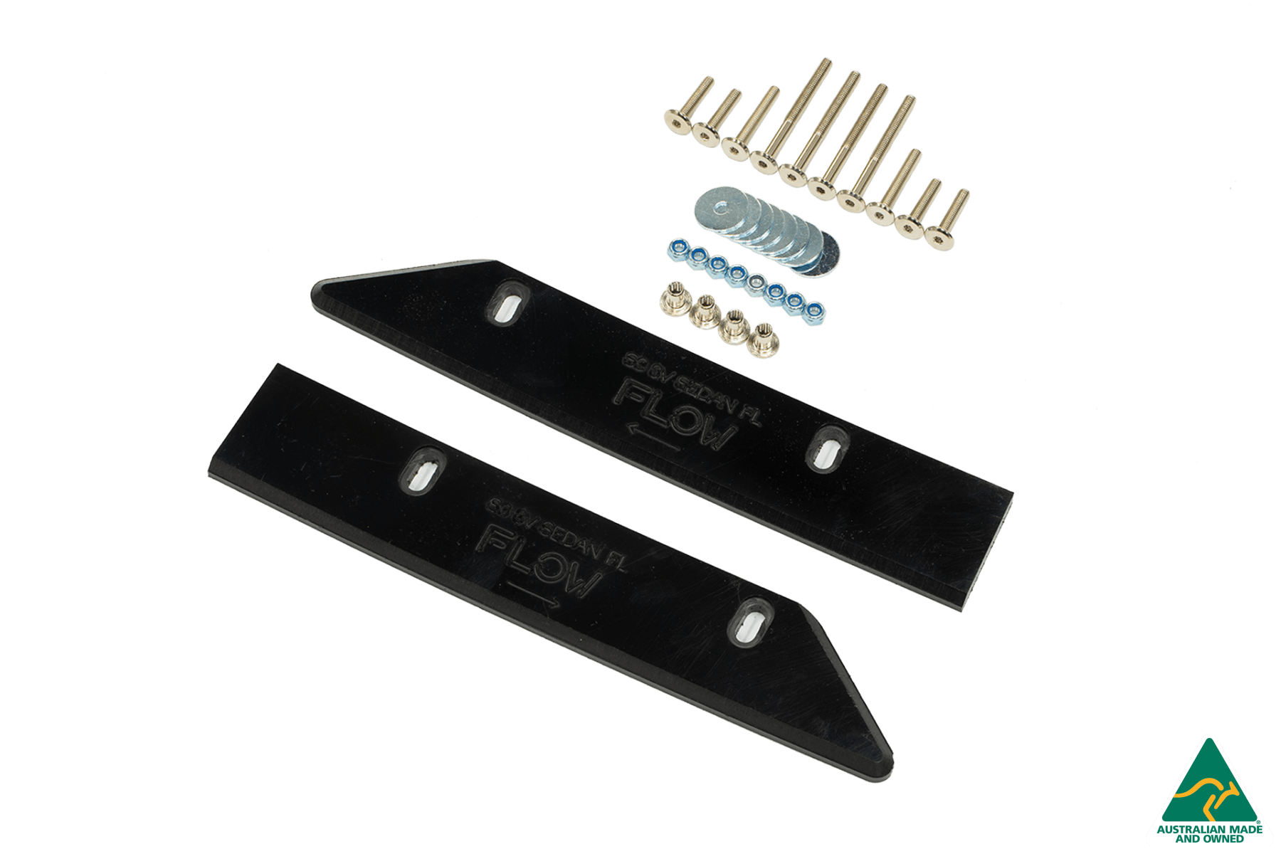 Flow Designs S3 8V Sedan Facelift Front Lip Splitter & Mounting Brace - iilumolab