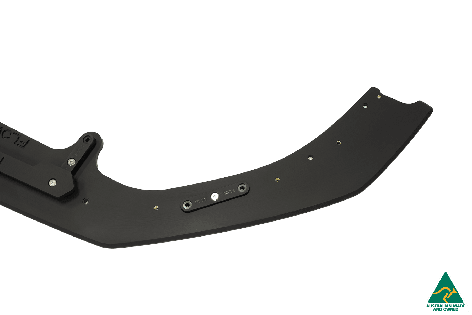 Flow Designs RS3 8V Sedan Facelift Front Lip Splitter & Stainless Steel Mounting Brace - iilumolab